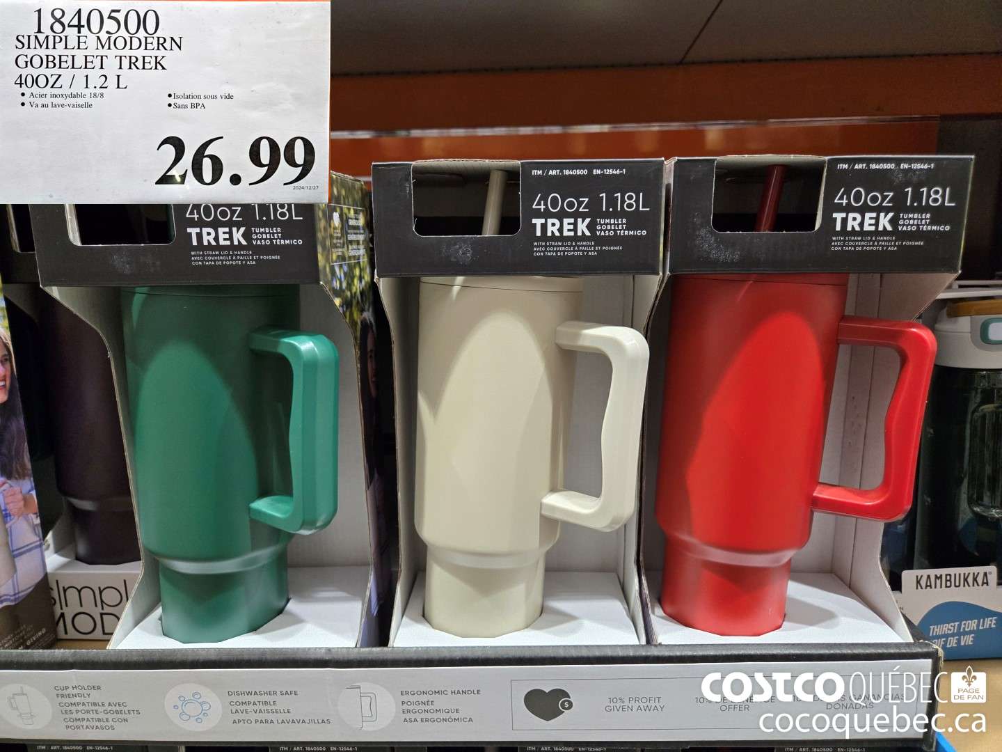 1840500 SIMPLE MODERN GOBELET TREK  $26.99