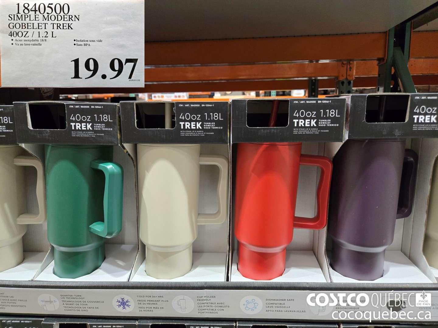 1840500 SIMPLE MODERN GOBELET TREK  $19.97