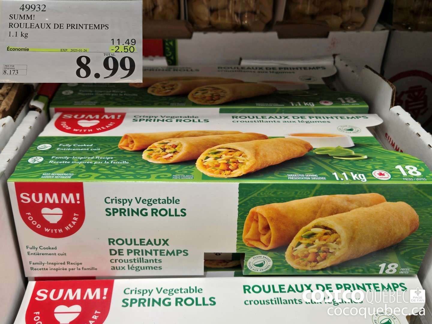 49932 SUMM! ROULEAUX DE PRINTEMPS ($2.50 INSTANT SAVINGS EXPIRES ON 2025-01-26) $8.99