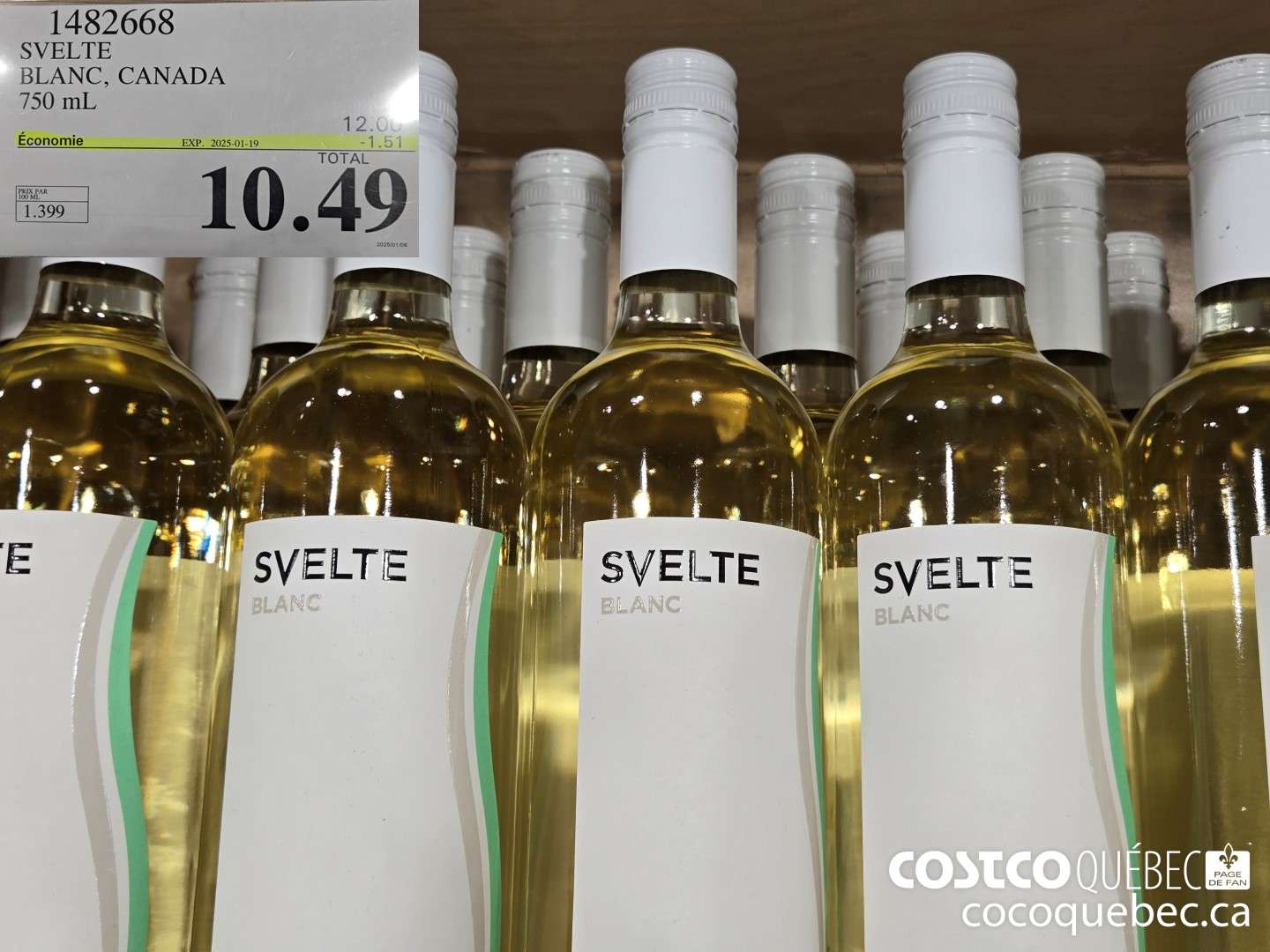 1482668 SVELTE BLANC, CANADA ($2.01 INSTANT SAVINGS EXPIRES ON 2025-01-19) $10.49