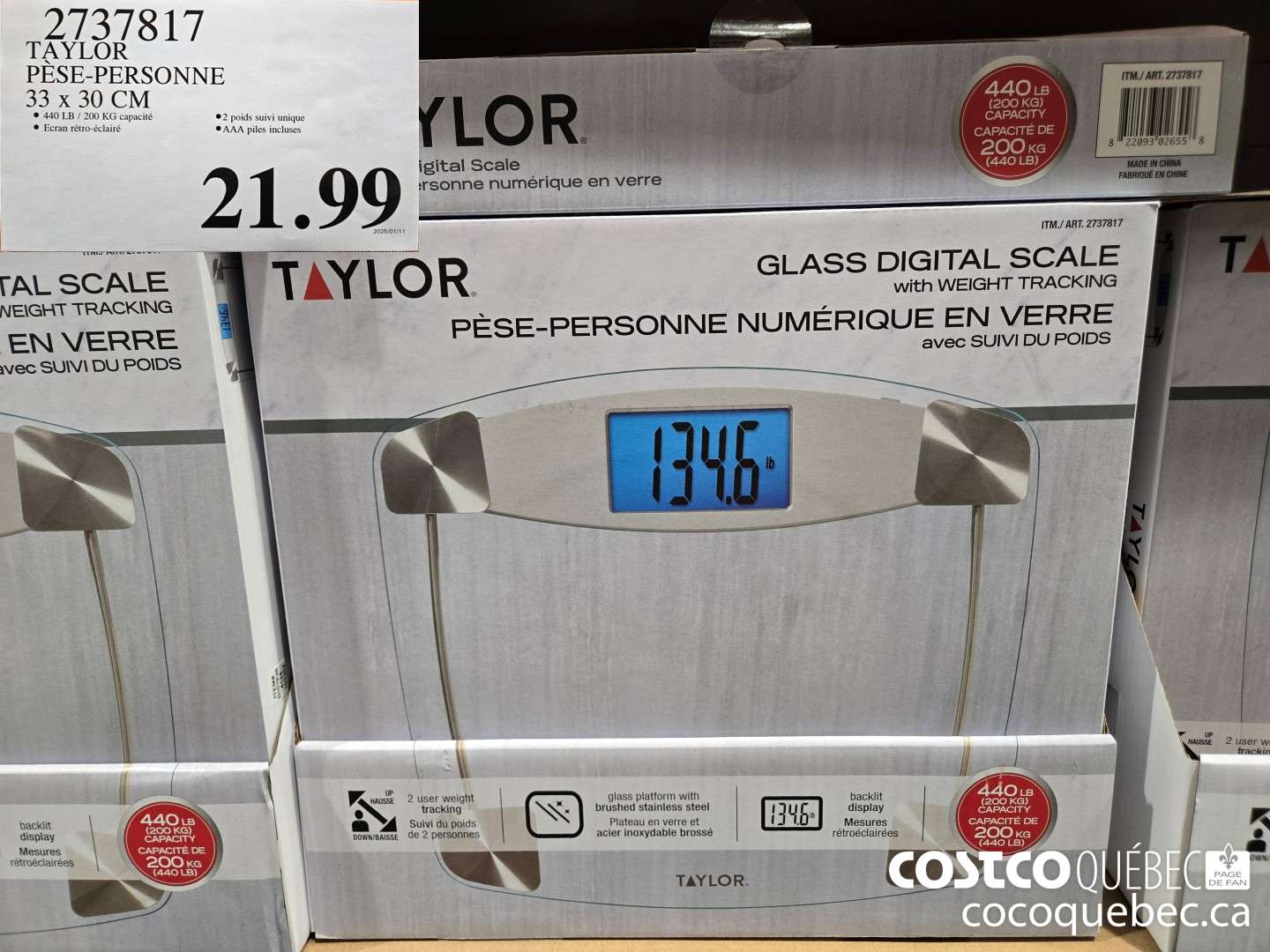 2737817 TAYLOR PESE-PERSONNE  $21.99