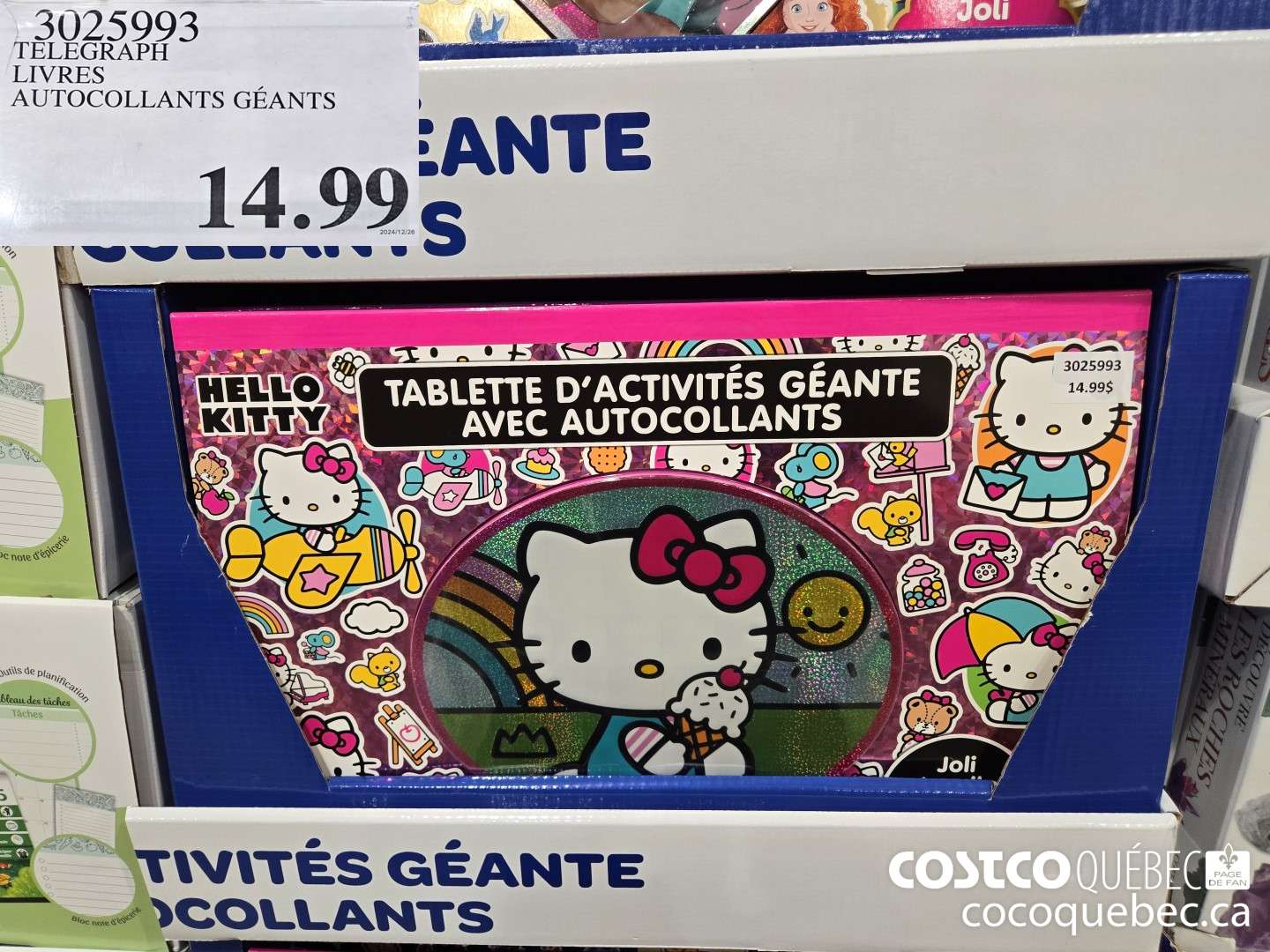 3025993 TELEGRAPH LIVRES AUTOCOLLANTS GEANTS  $14.99