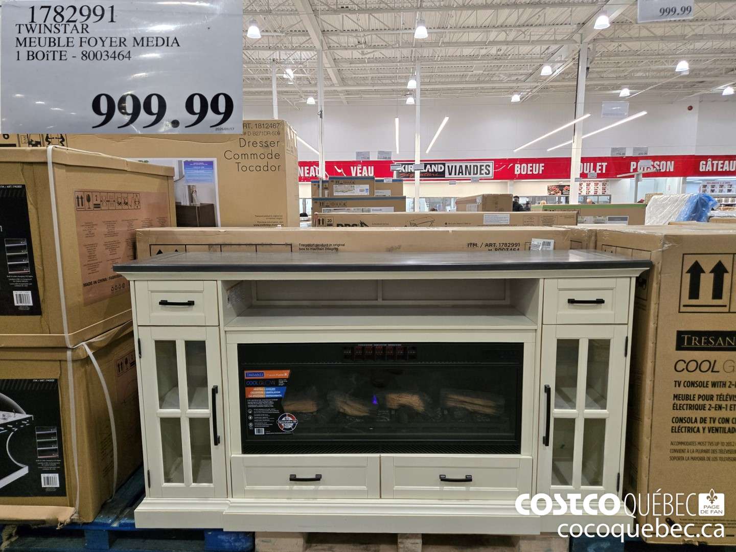 1782991 TWINSTAR MEUBLE FOYER MEDIA 1 BOITE - 8003464  $999.99