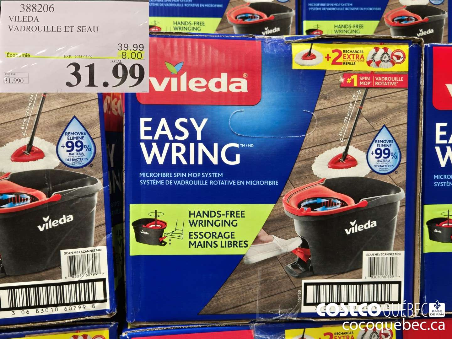 3838206 VILEDA VADROUILLE ET SEAU  ($8.00 INSTANT SAVINGS EXPIRES ON 2025-02-09) $31.99