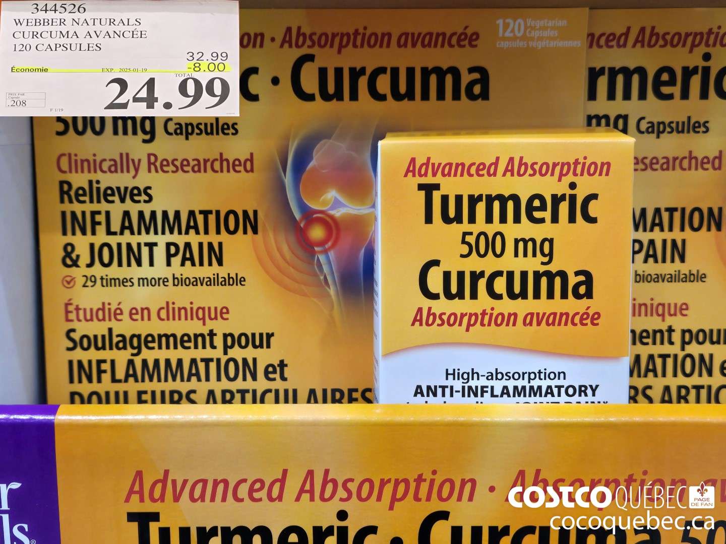 344526 WEBBER NATURALS CURCUMA EVOLUE 120 CAPSULES ($8.00 INSTANT SAVINGS EXPIRES ON 2025-01-19) $24.99