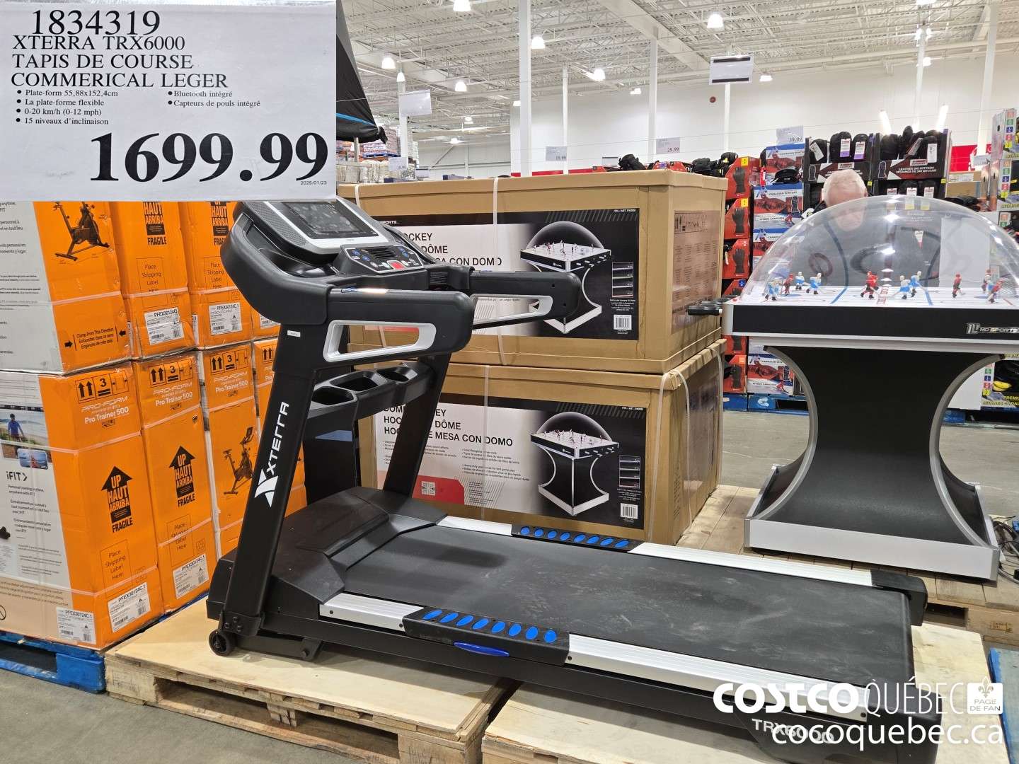 1834319 XTERRA TRX6000 TAPIS DE COURSE  $1699.99