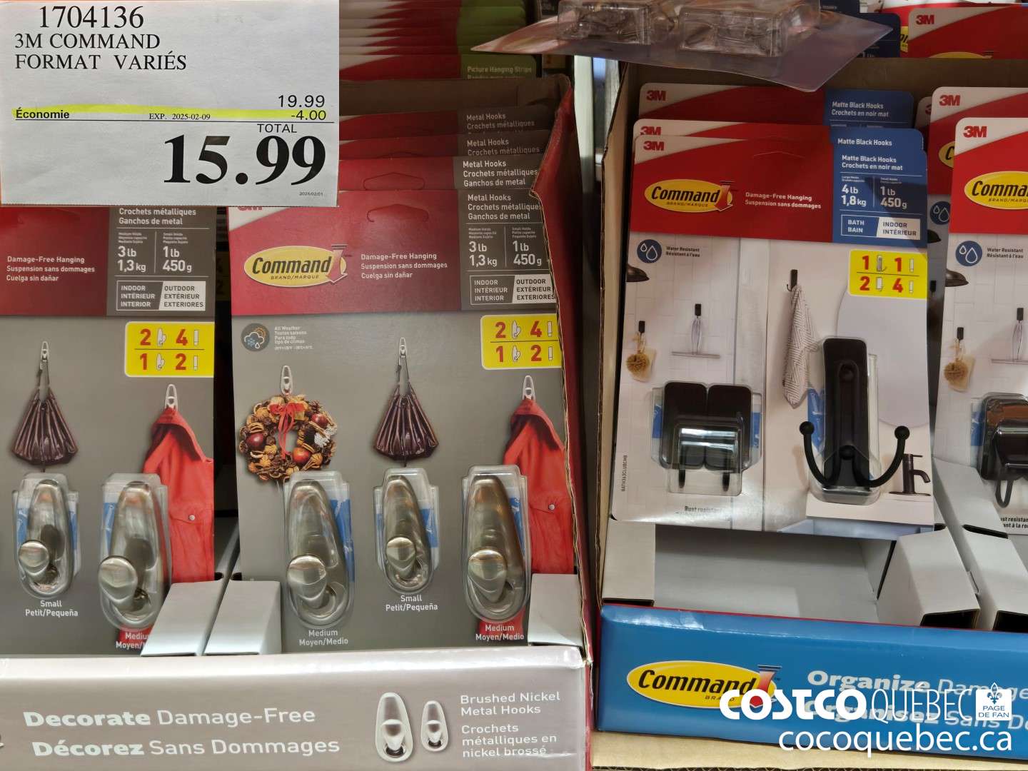 1704136 1704136 3M COMMAND FORMAT  ($4.00 INSTANT SAVINGS EXPIRES ON 2025-02-09) $15.99