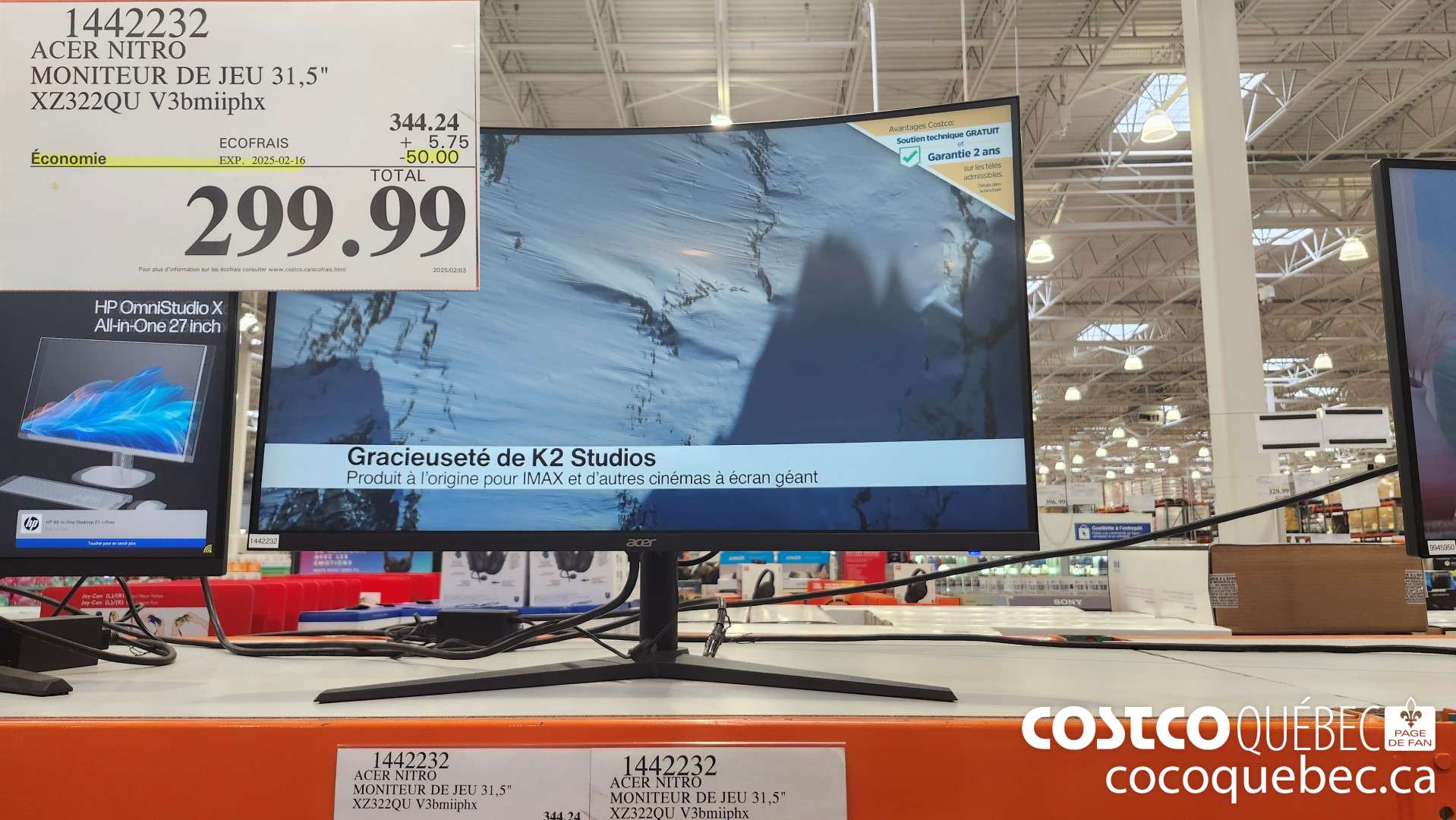 1442232 ACER NITRO MONITEUR DE JEU 31,5