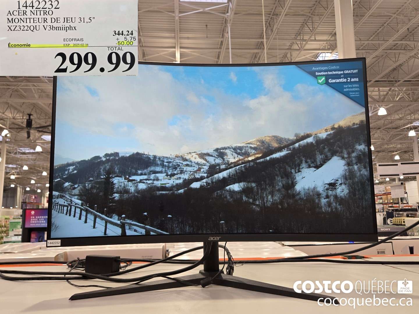 1442232 ACER NITRO MONITEUR DE JEU 31,5