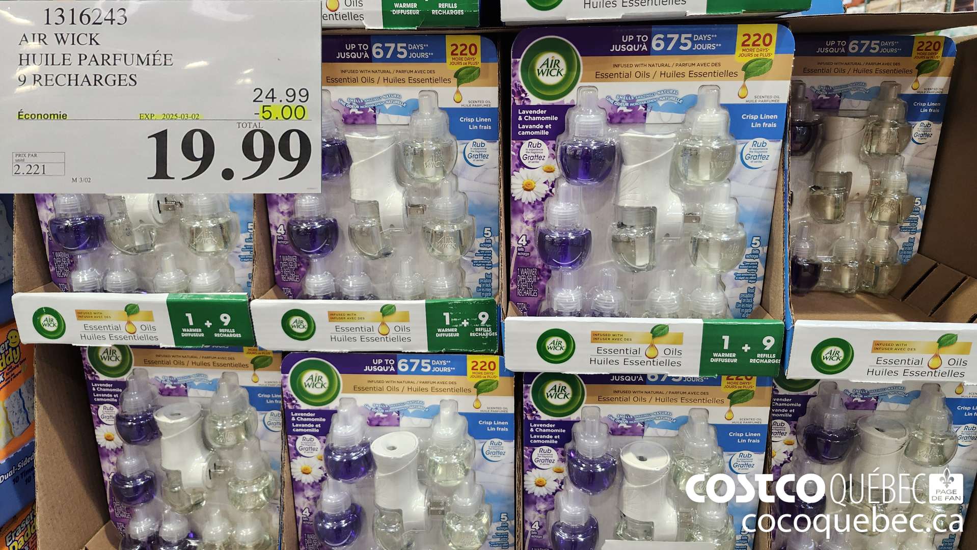 1316243 ATR WICK HUILE PARFUMEE 9 RECHARGES  ($5.00 INSTANT SAVINGS EXPIRES ON 2025-03-02) $19.99
