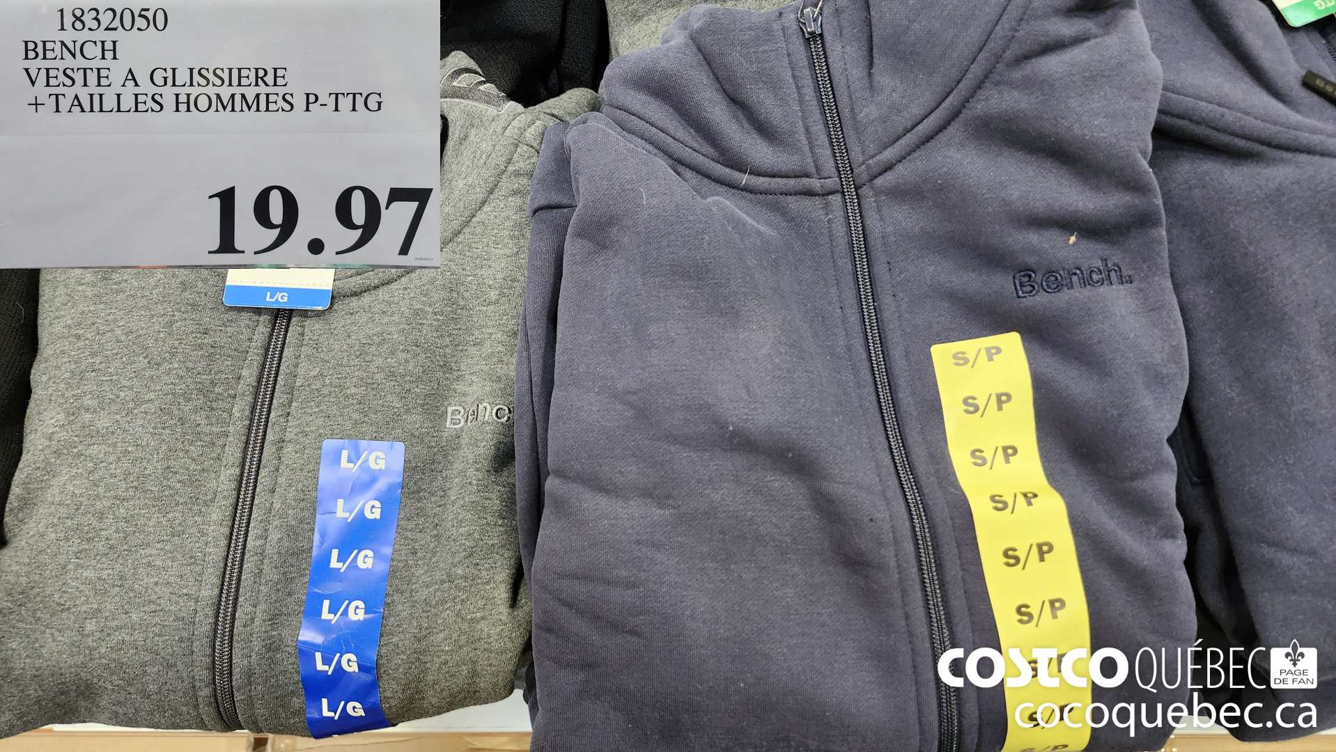 1832050 BENCH VESTE A GLISSIERE  $19.97