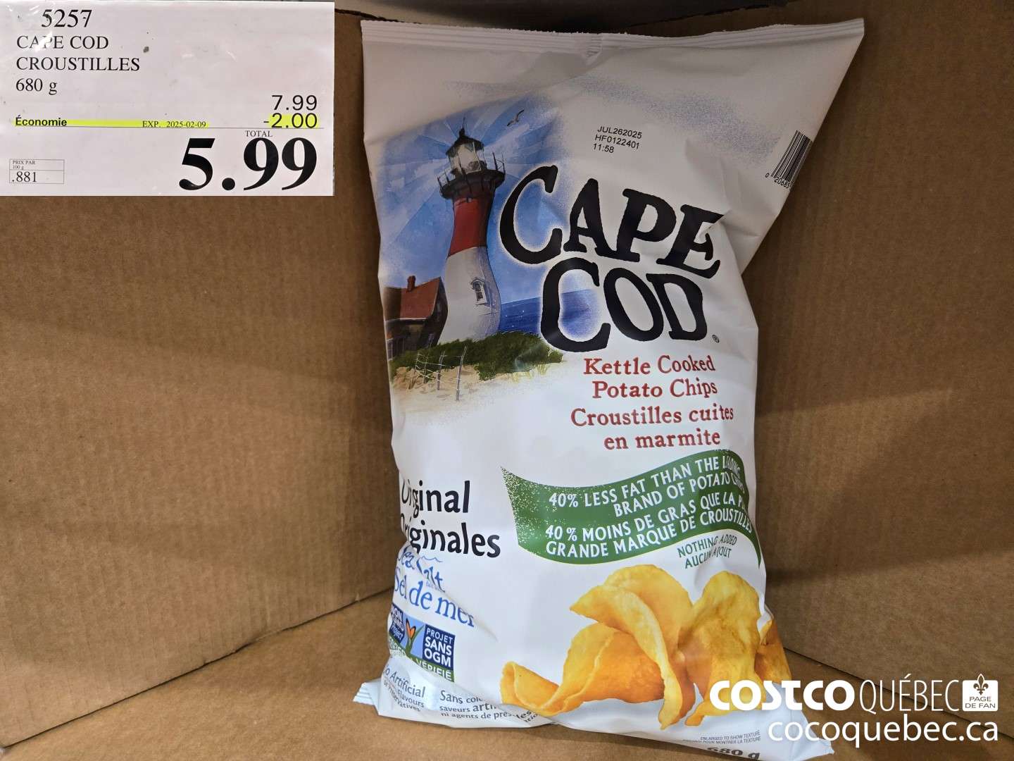 5257 CAPE COD CROUSTILLES  ($2.00 INSTANT SAVINGS EXPIRES ON 2025-02-09) $5.99