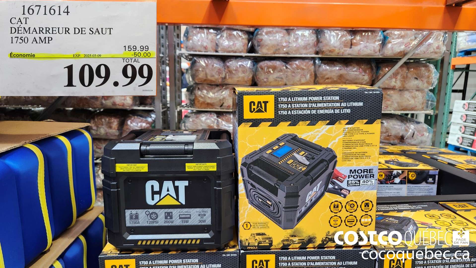 1671614 CAT DEMARREUR DE DEPART LITHIUM 1750 AMPERE  ($40.00 INSTANT SAVINGS EXPIRES ON 2025-03-09) $109.99