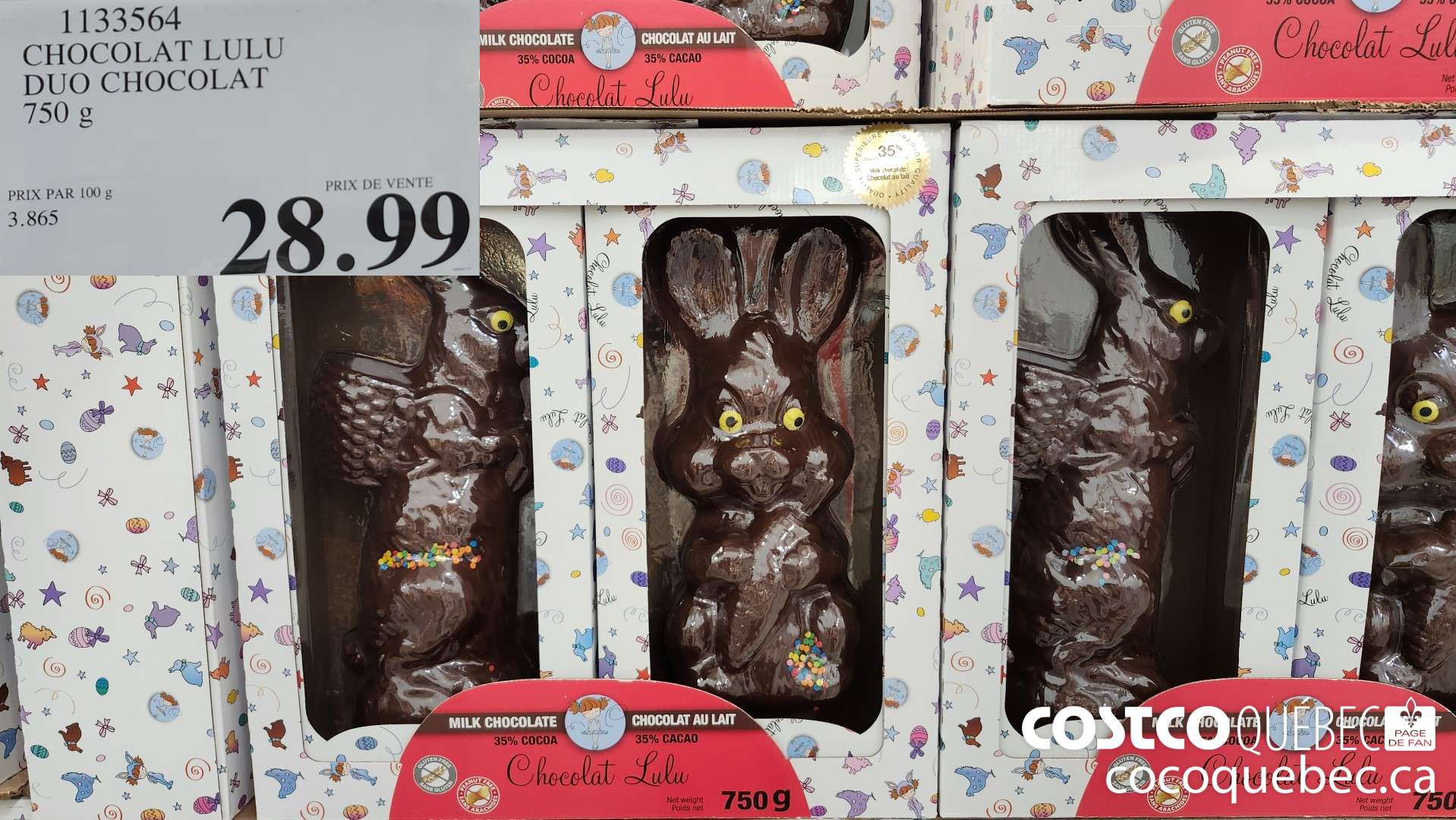 1133564 CHOCOLAT LULU DUO CHOCOLAT  $28.99