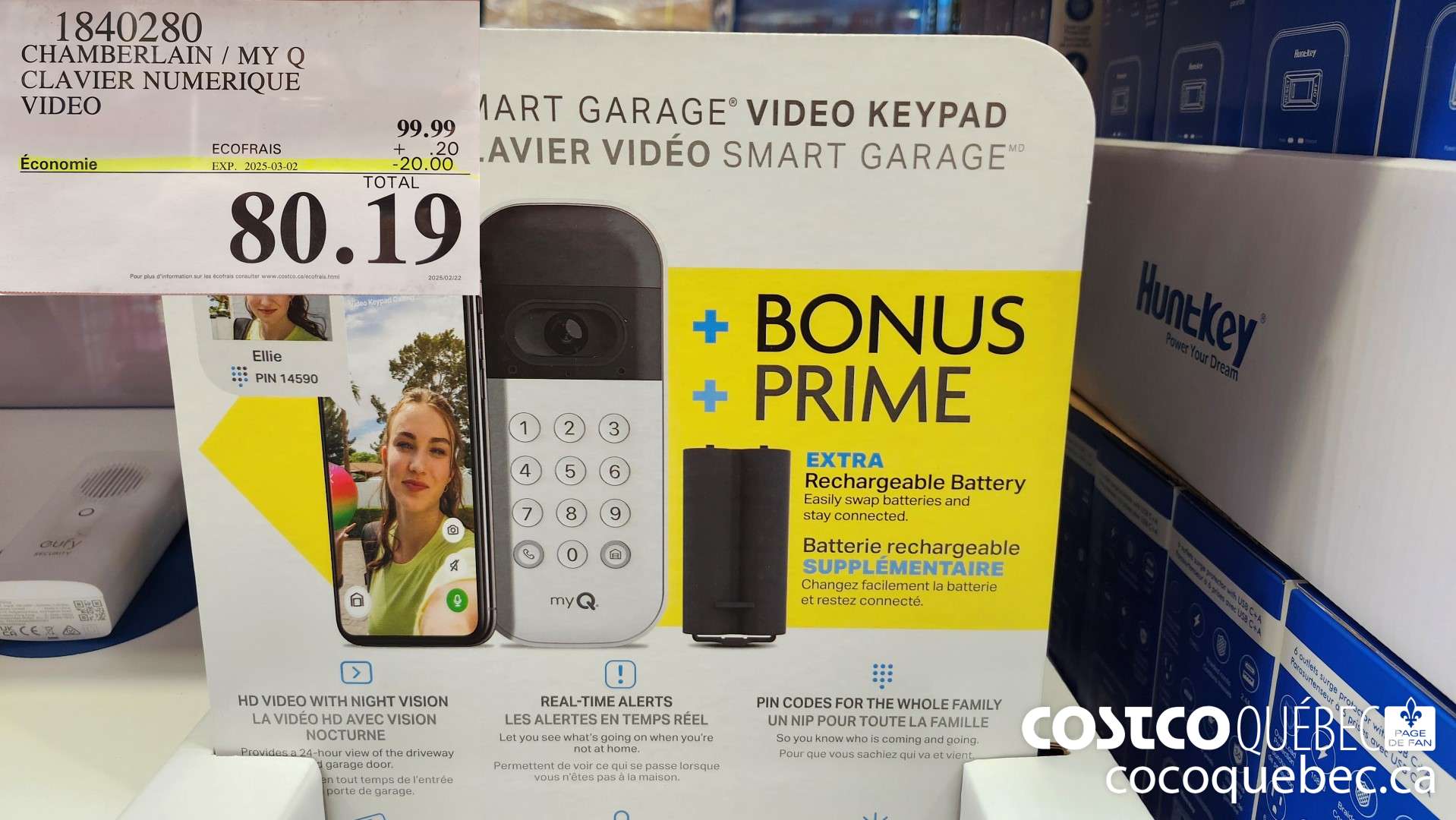 1840280 CLAVIER NUMERIQUE VIDEO  ($20.00 INSTANT SAVINGS EXPIRES ON 2025-03-02) $80.19