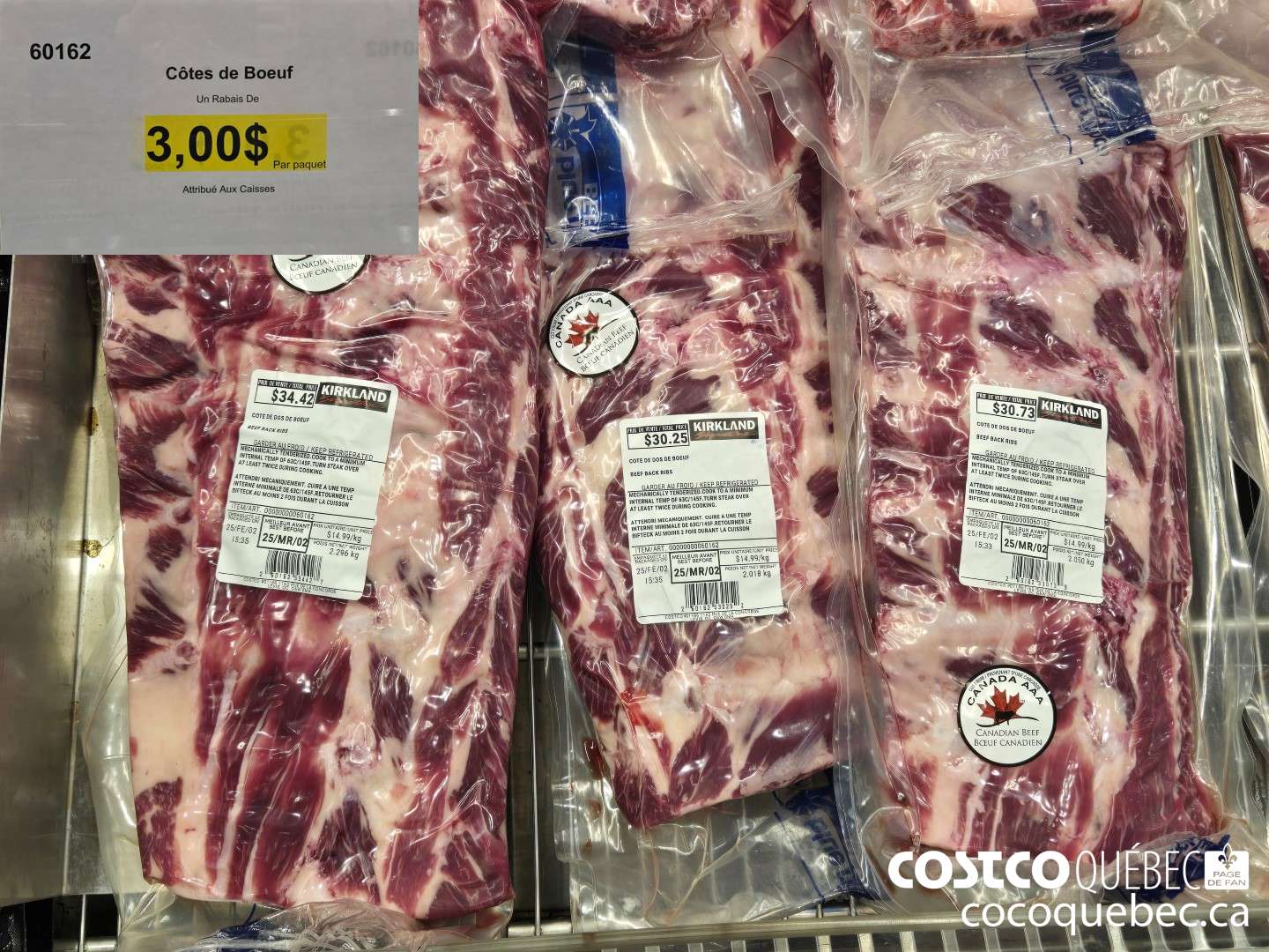 60162 Cotes de Boeuf  ($3.00 INSTANT SAVINGS)