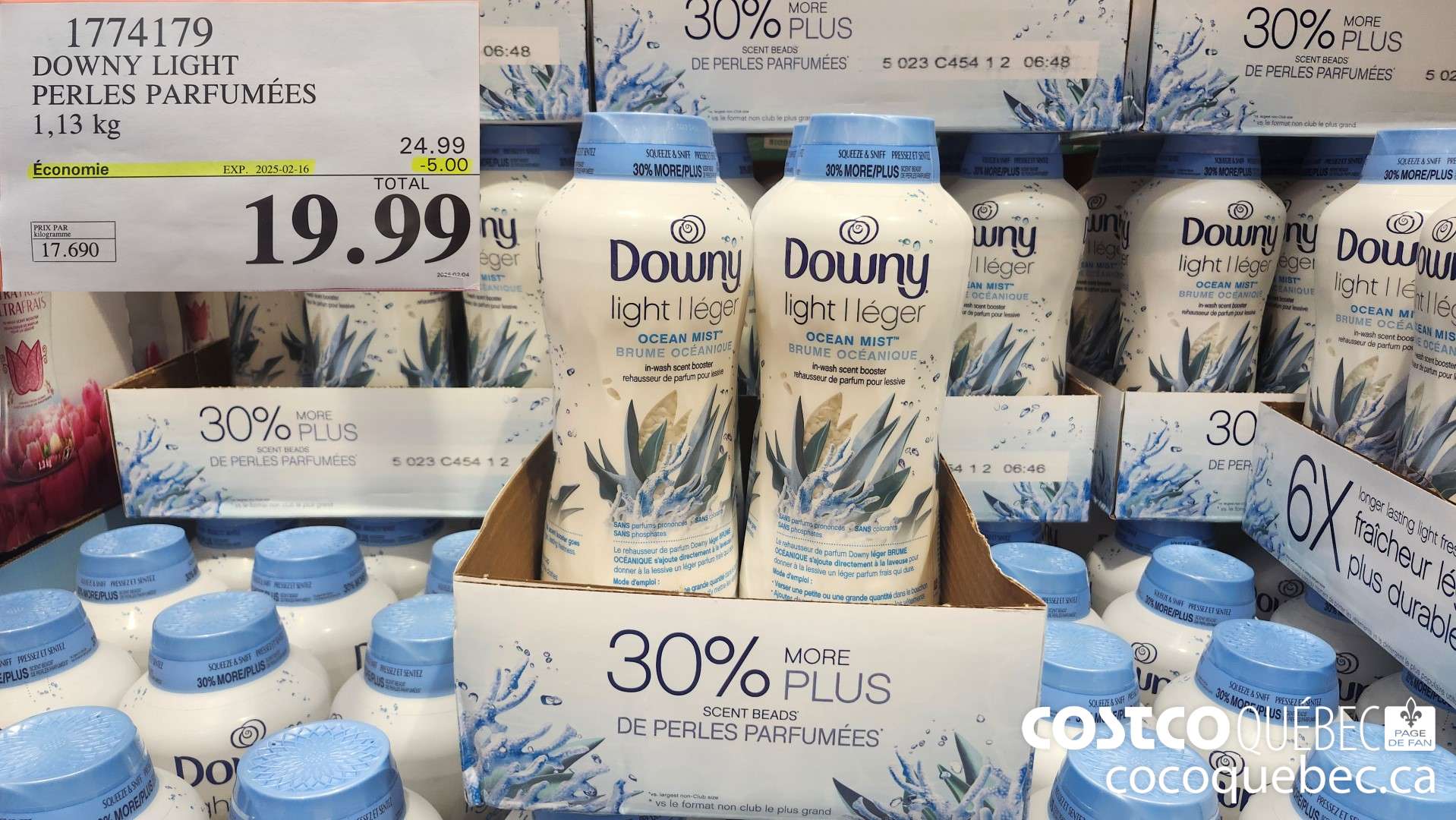 1774179 DOWNY LIGHT PERLES PARFUMEES ($5.00 INSTANT SAVINGS EXPIRES ON 2025-02-16) $19.99