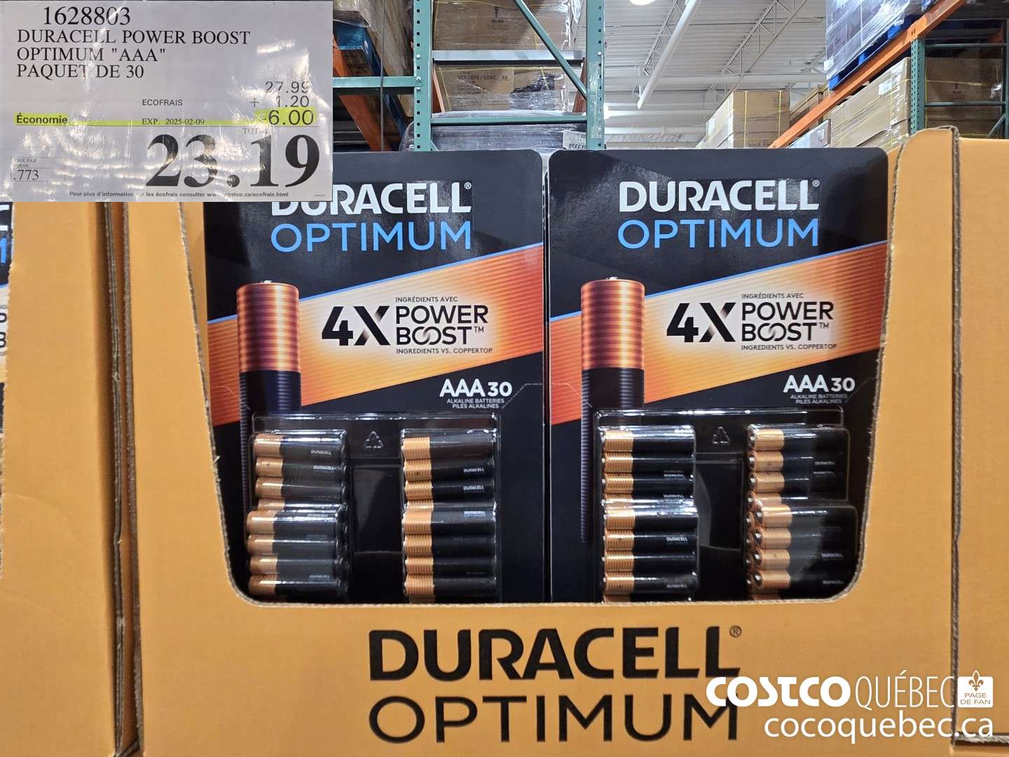 1628803 DURACELL POWER BOOST OPTIMUM 