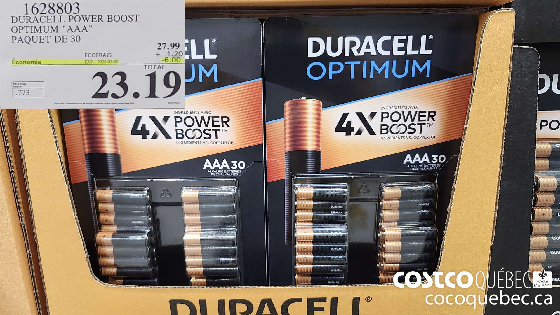 1628803 DURACELL POWER BOOST OPTIMUM 