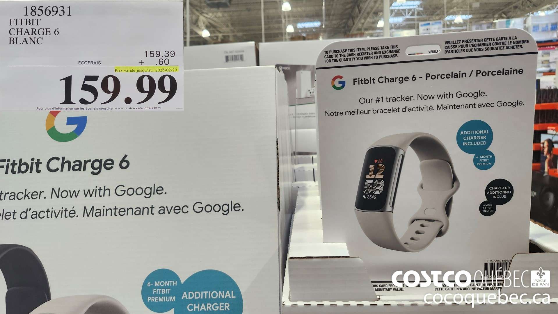 1856931 FITBIT CHARGE 6 ~ Blanc  $159.99