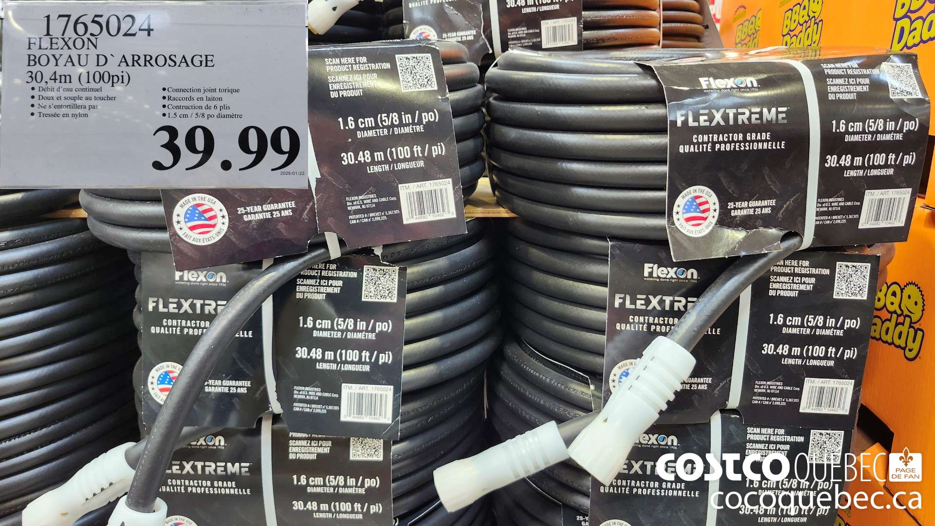 1765024 FLEXON BOYAU D* ARROSAGE 30,4m (100pi)  $39.99