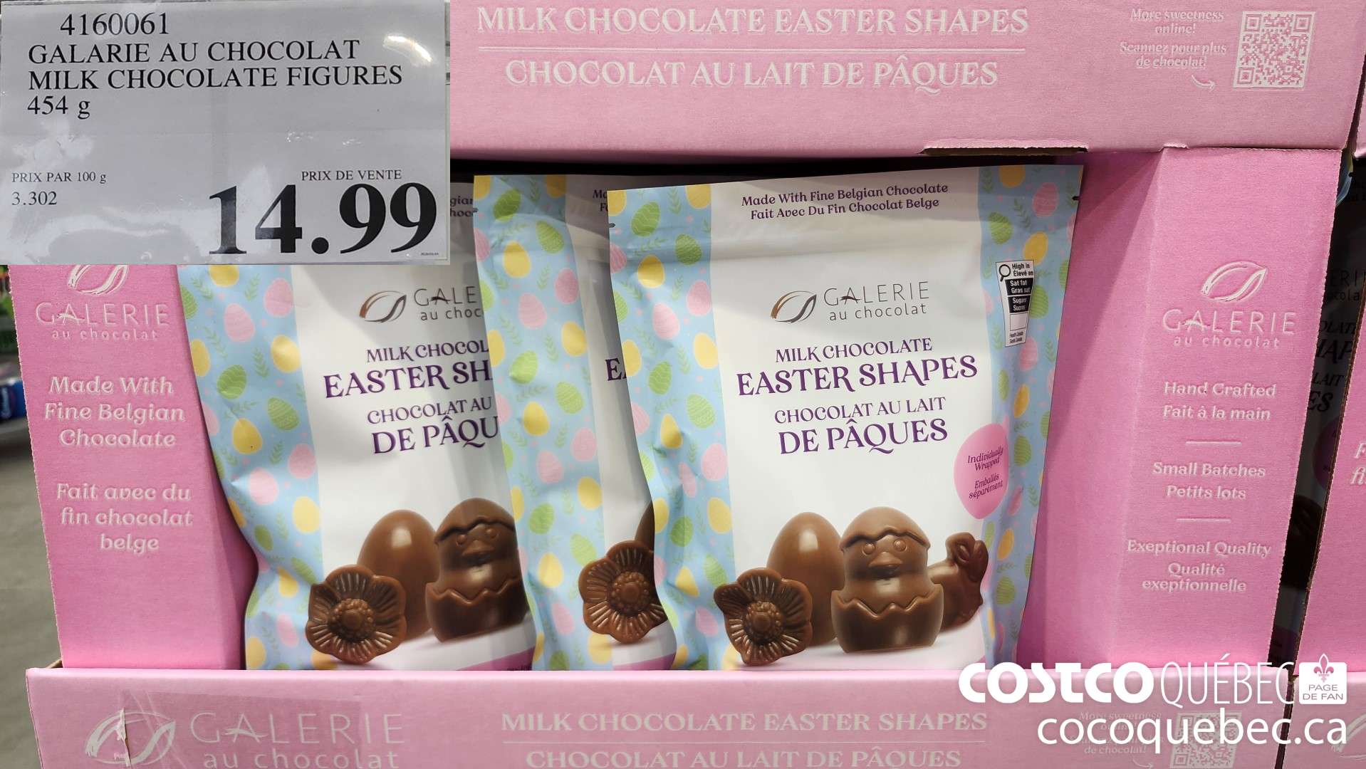 4160061 GALARIE AU CHOCOLAT MILK CHOCOLATE FIGURES 54 g  $14.99