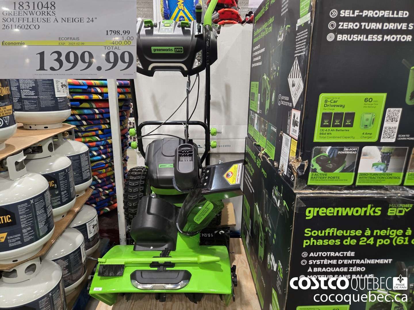 1831048 GREENWORKS SOUFFLEUSE A NEIGE 24