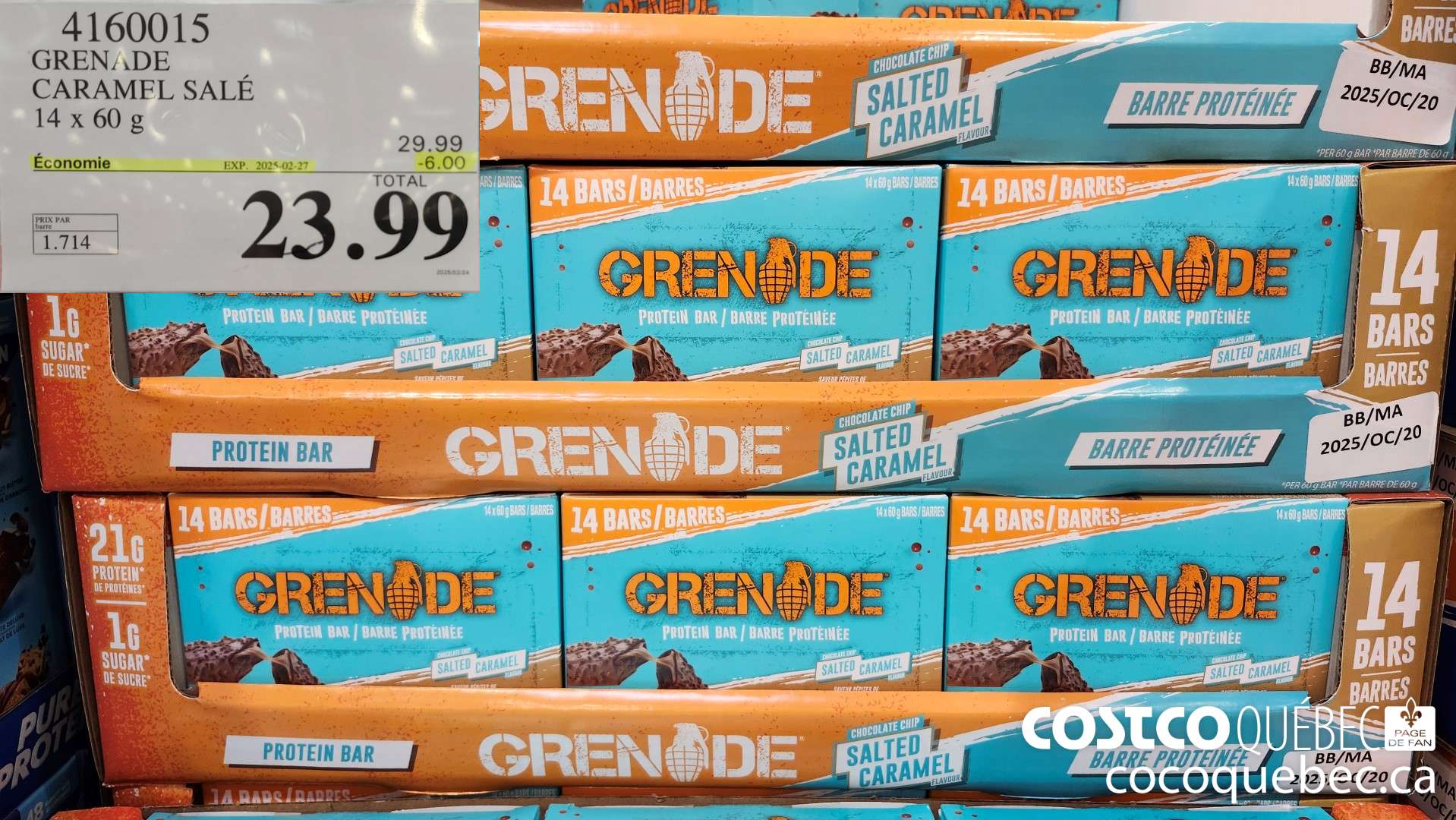 4160015 GRENADE CARAMEL SALE  ($6.00 INSTANT SAVINGS EXPIRES ON 2025-03-02) $23.99