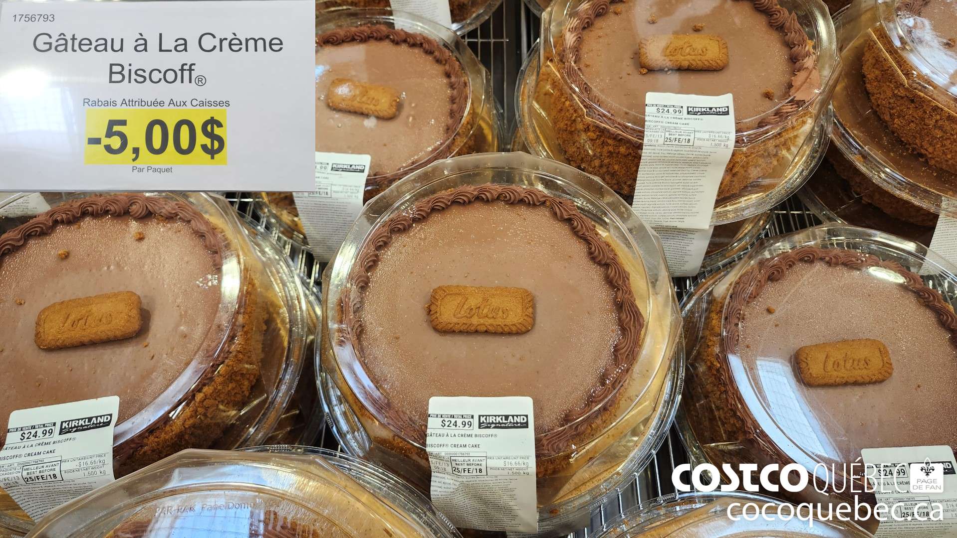 1756793 Gateau a La Creme Biscoff  ($5.00 INSTANT SAVINGS)