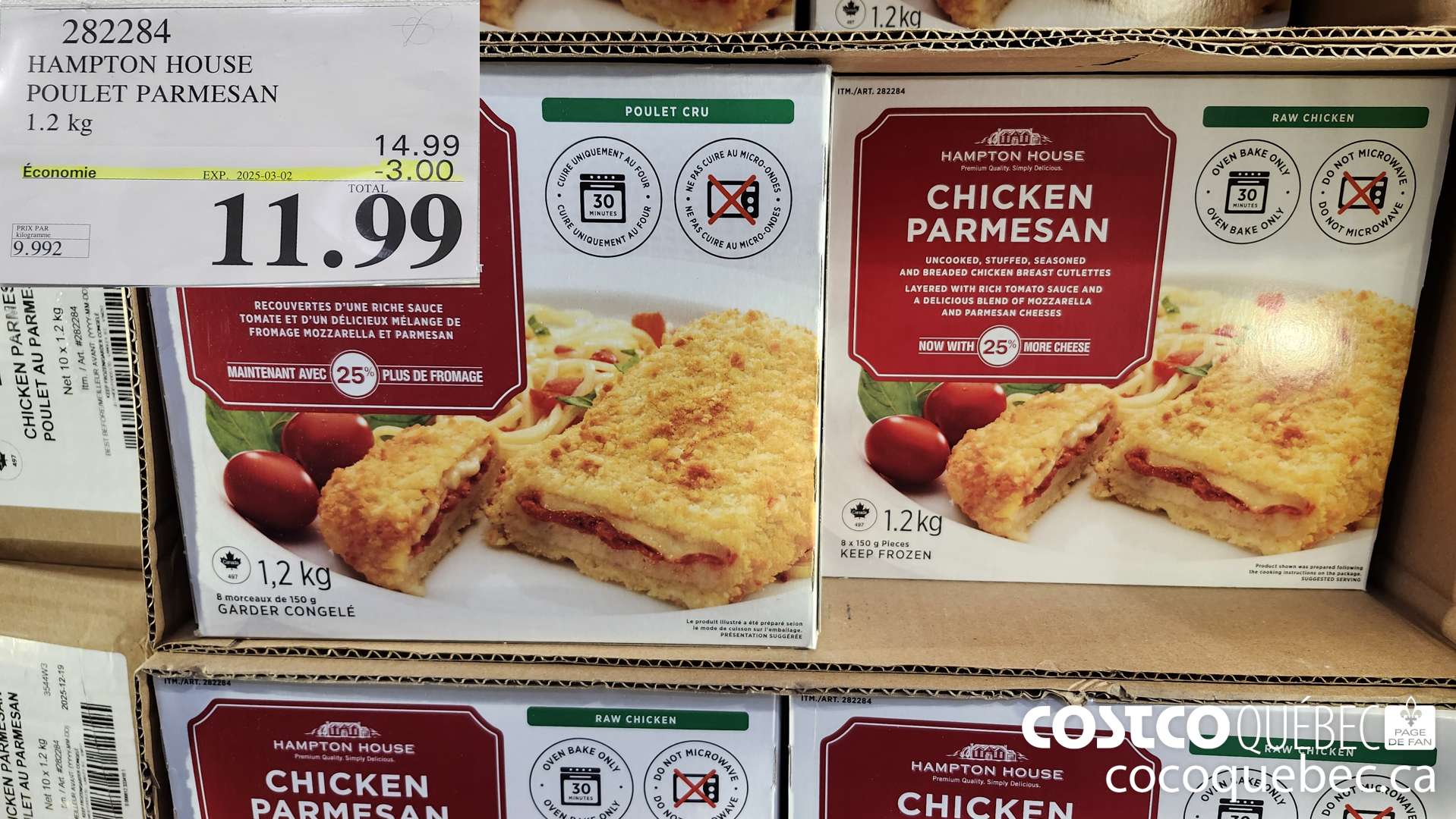 282284 HAMPTON HOUSE POULET PARMESAN  ($3.00 INSTANT SAVINGS EXPIRES ON 2025-03-02) $11.99