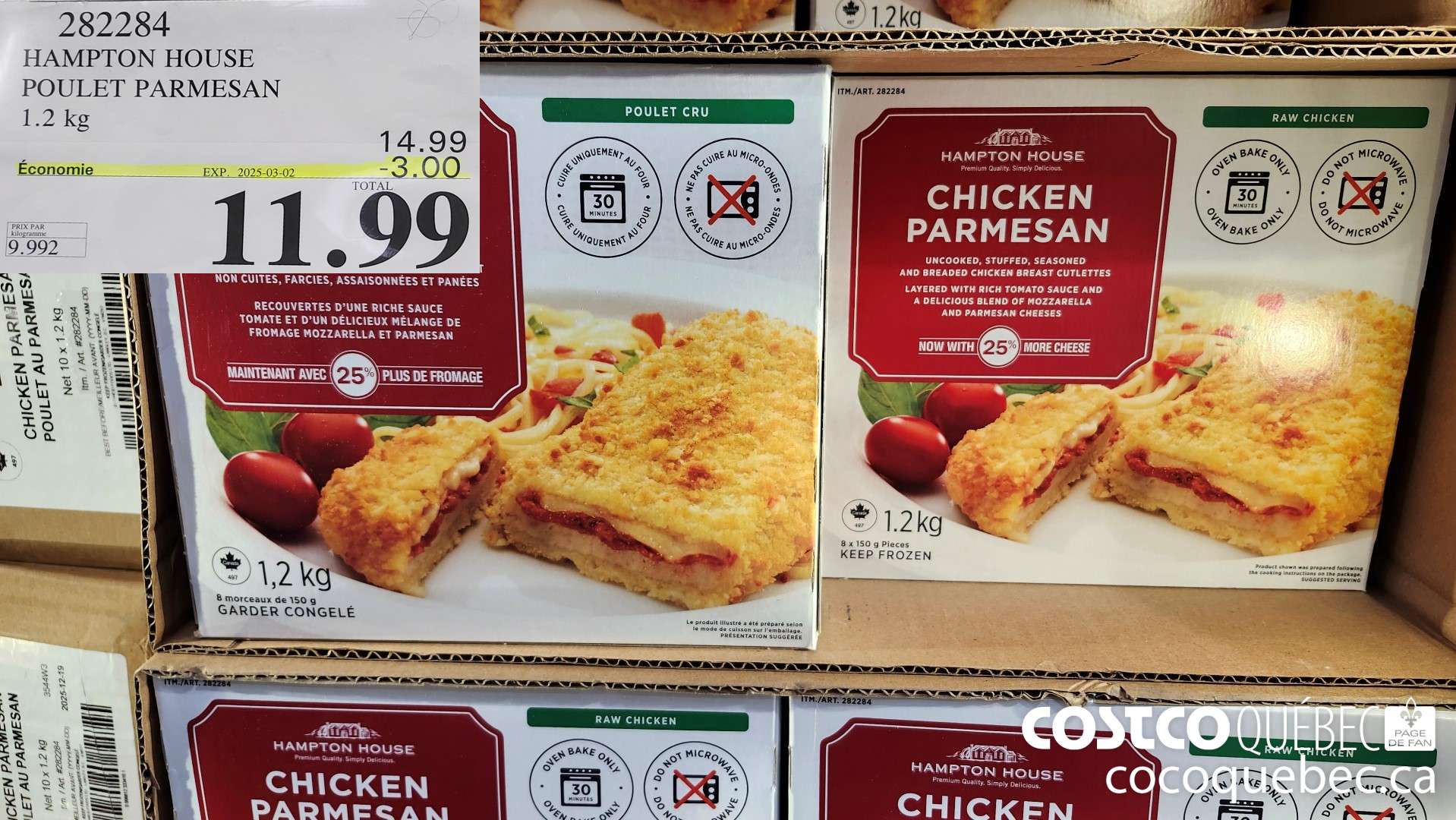282284 HAMPTON HOUSE POULET PARMESAN  ($3.00 INSTANT SAVINGS EXPIRES ON 2025-03-02) $11.99