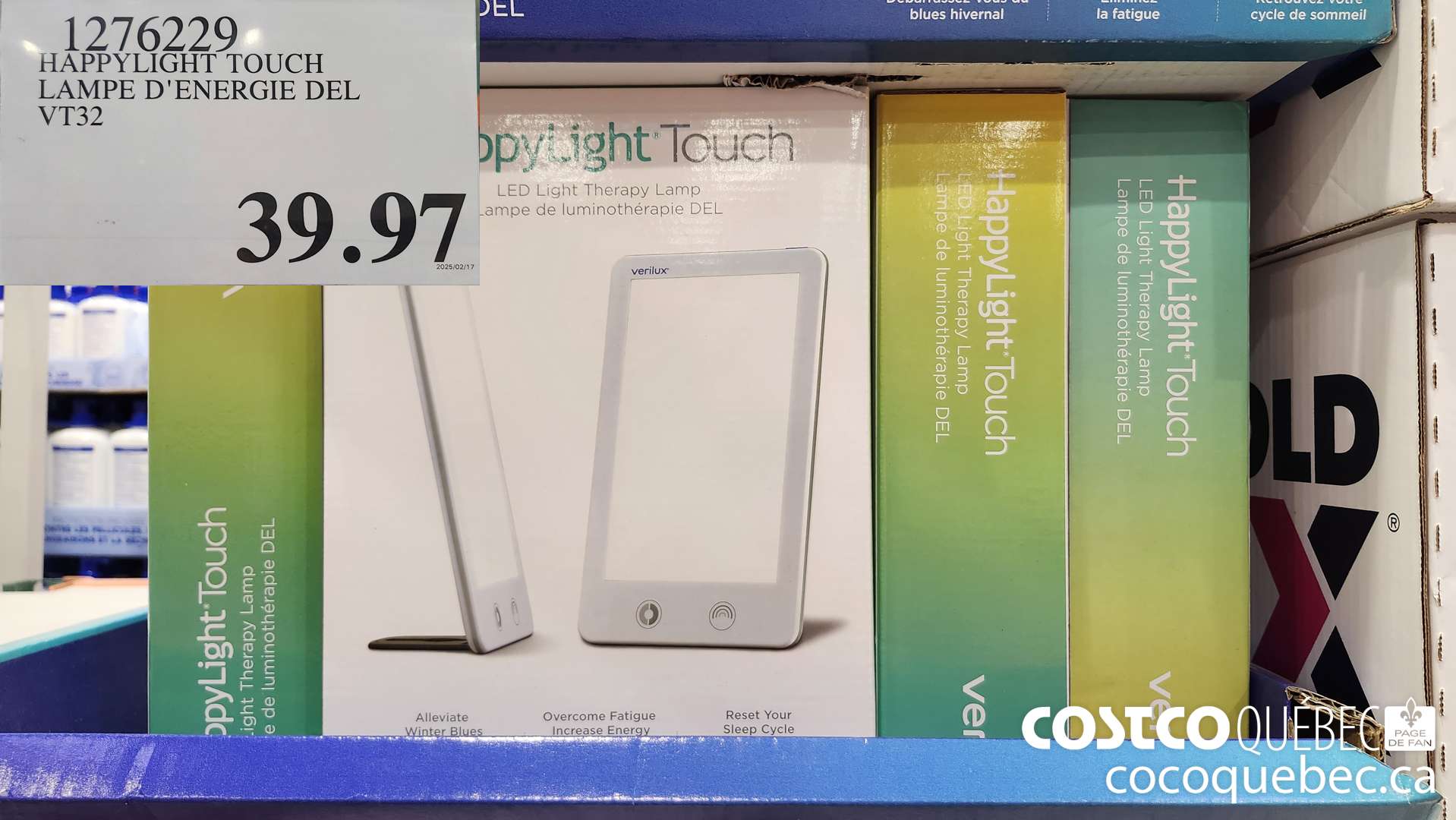 1276229 HAPPYLIGHT TOUCH LAMPE D'ENERGIE DEL VT32  $39.97