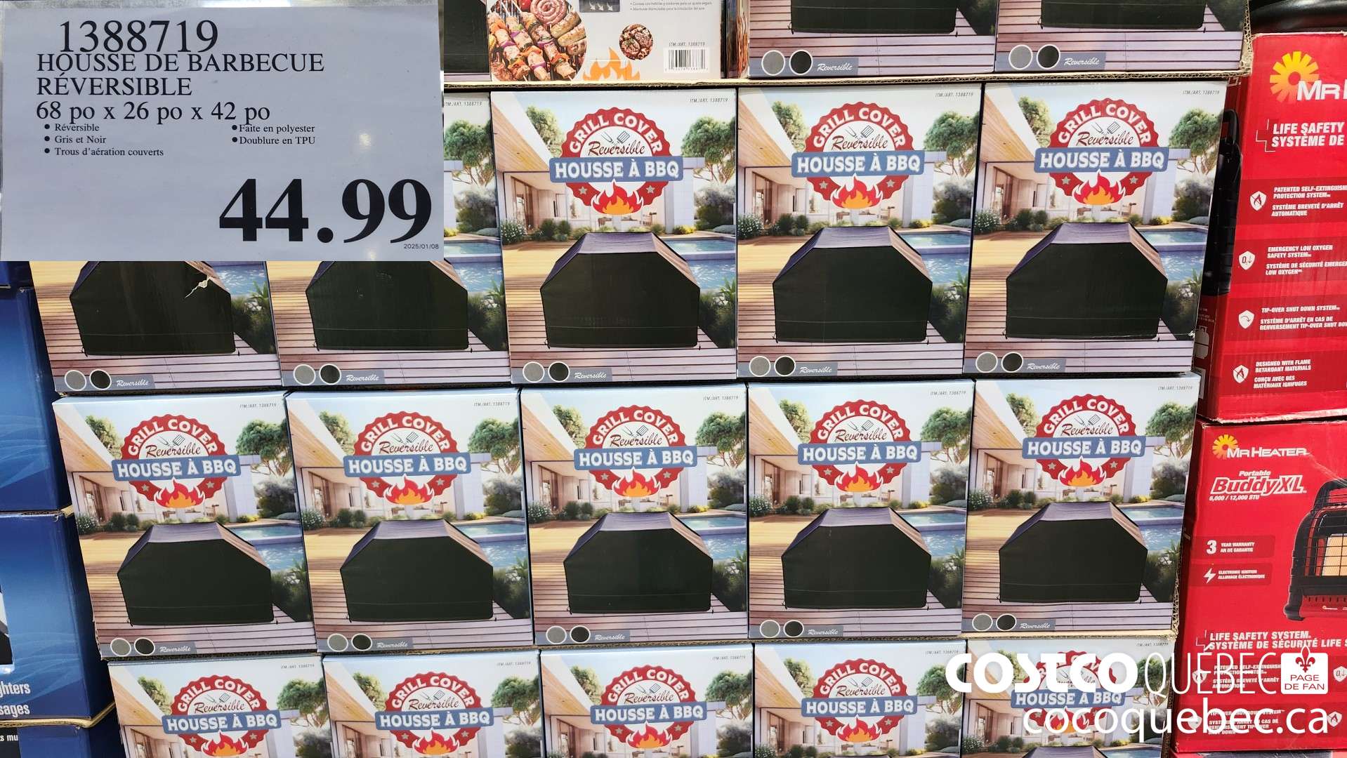1388719 HOUSSE DE BARBECUE REVERSIBLE  $44.99