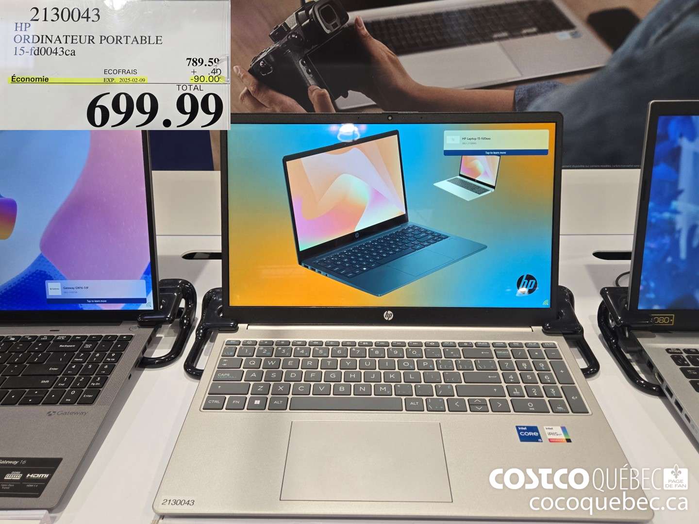 2130043 HP ORDINATEUR PORTABLE 15-fd0043ca  ($90.00 INSTANT SAVINGS EXPIRES ON 2025-02-09) $699.99