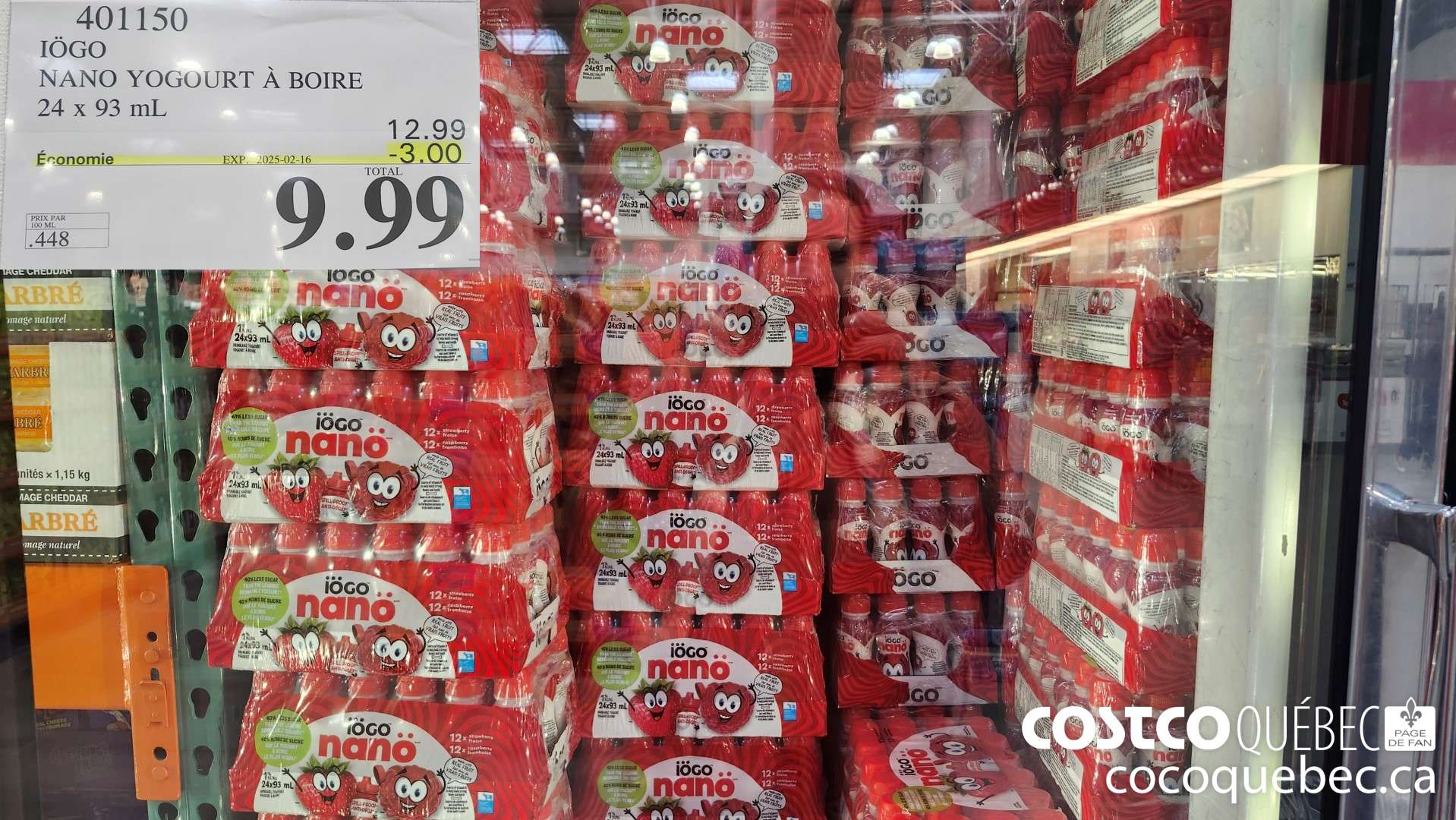 401150 IOGO NANO YOGOURT a BOIRE 24 x 93 mL ($3.00 INSTANT SAVINGS EXPIRES ON 2025-02-16) $9.99