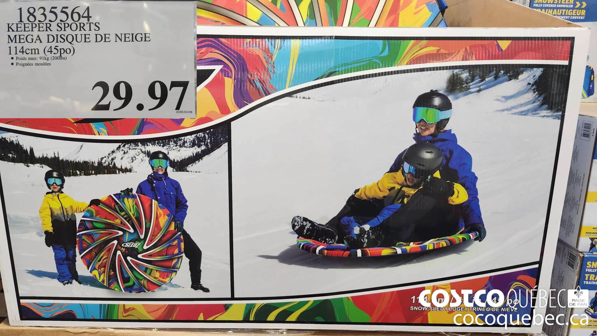 1835564 KEEPER SPORTS MEGA DISQUE DE NEIGE  $29.97