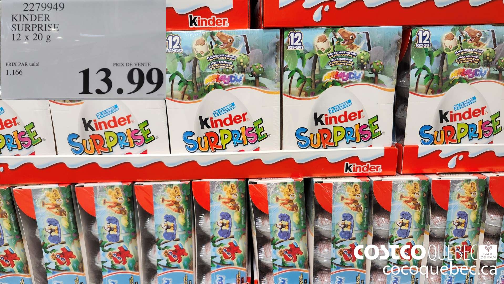 2279949 KINDER SURPRIS& 2x 20 G  $13.99