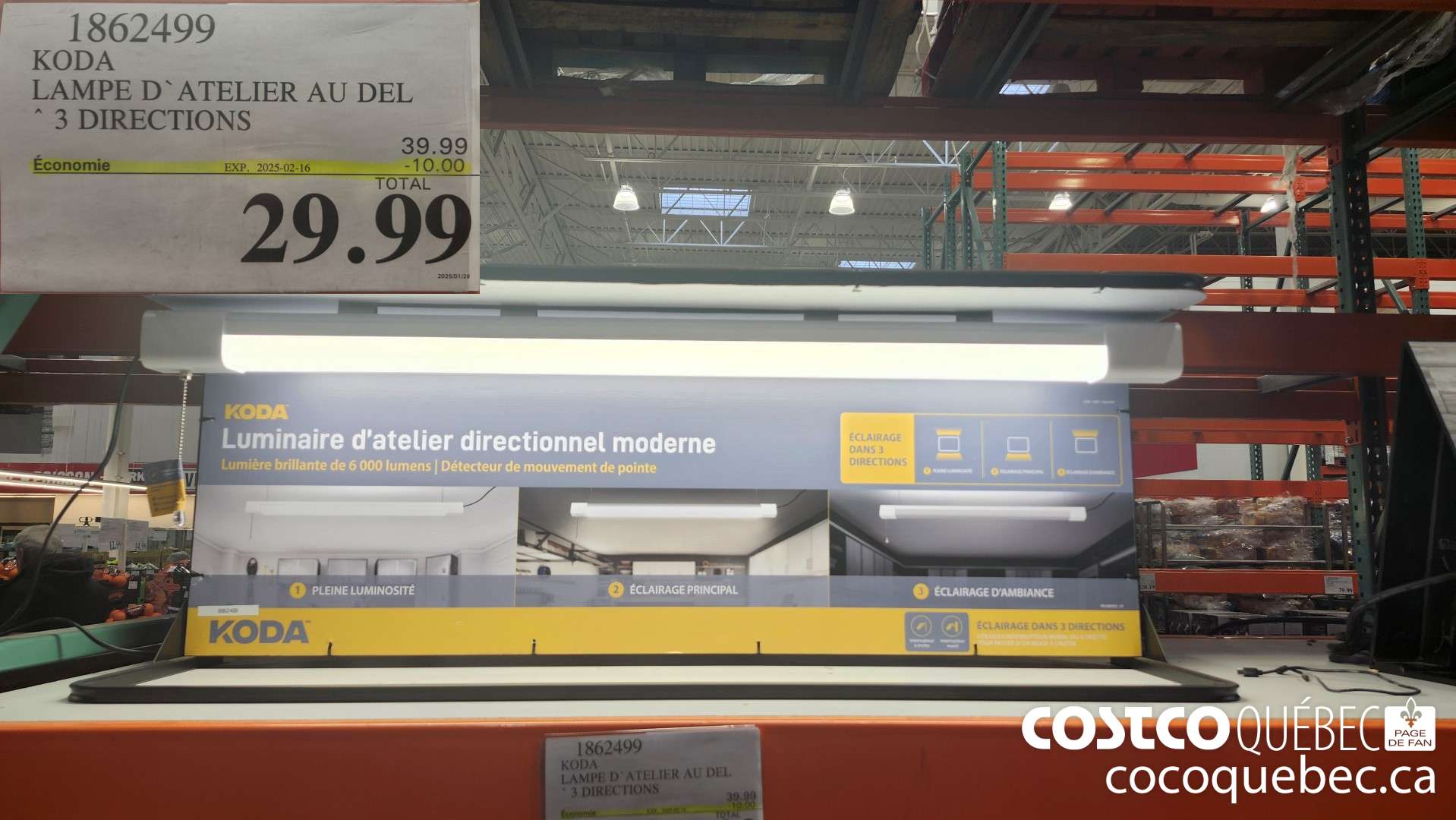 1862499 KODA LAMPE D* ATELIER AU DEL * 3 DIRECTIONS  ($10.00 INSTANT SAVINGS EXPIRES ON 2025-02-16) $29.99