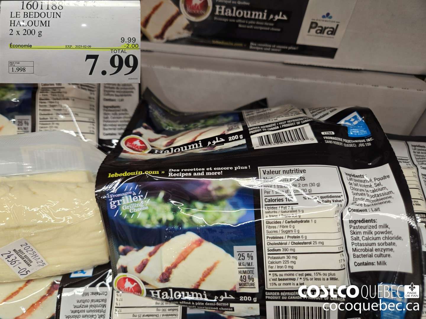 1601188 LE BEDOUIN HALOUMI 2 x 200  ($2.00 INSTANT SAVINGS EXPIRES ON 2025-02-09) $7.99