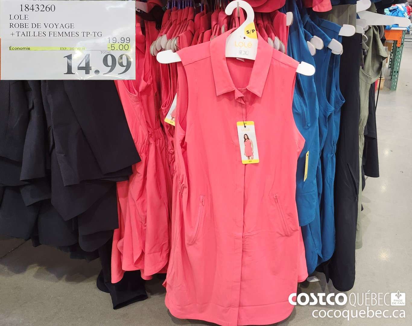 1843260 LOLE ROBE DE VOYAGE  ($5.00 INSTANT SAVINGS EXPIRES ON 2025-02-16) $14.99