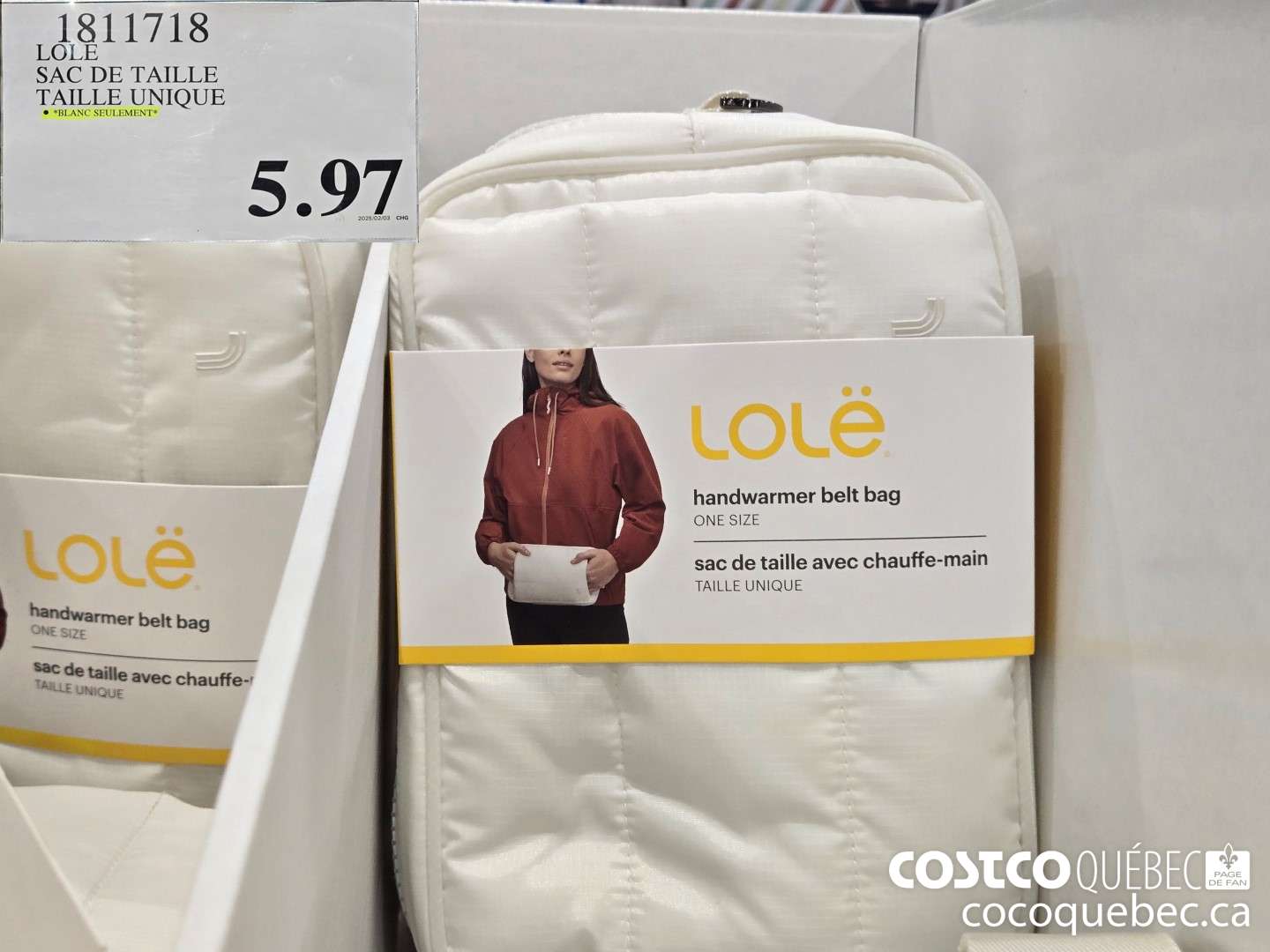 1811718 LOLE SAC DE TAILLE  $5.97