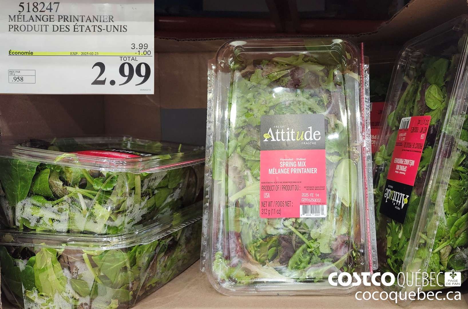 518247 MELANGE PRINTANIER PRODUIT DU CANADA OU DES ETATS-UNIS  ($1.00 INSTANT SAVINGS EXPIRES ON 2025-02-23) $3.99