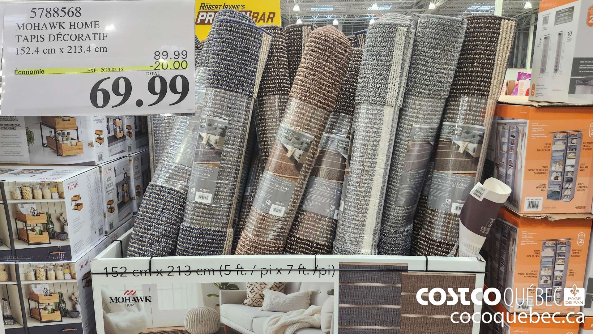 5788568 MOHAWK HOME TAPIS DECORATIF 152.4 cm x 213.4 cm  ($20.00 INSTANT SAVINGS EXPIRES ON 2025-02-16) $69.99