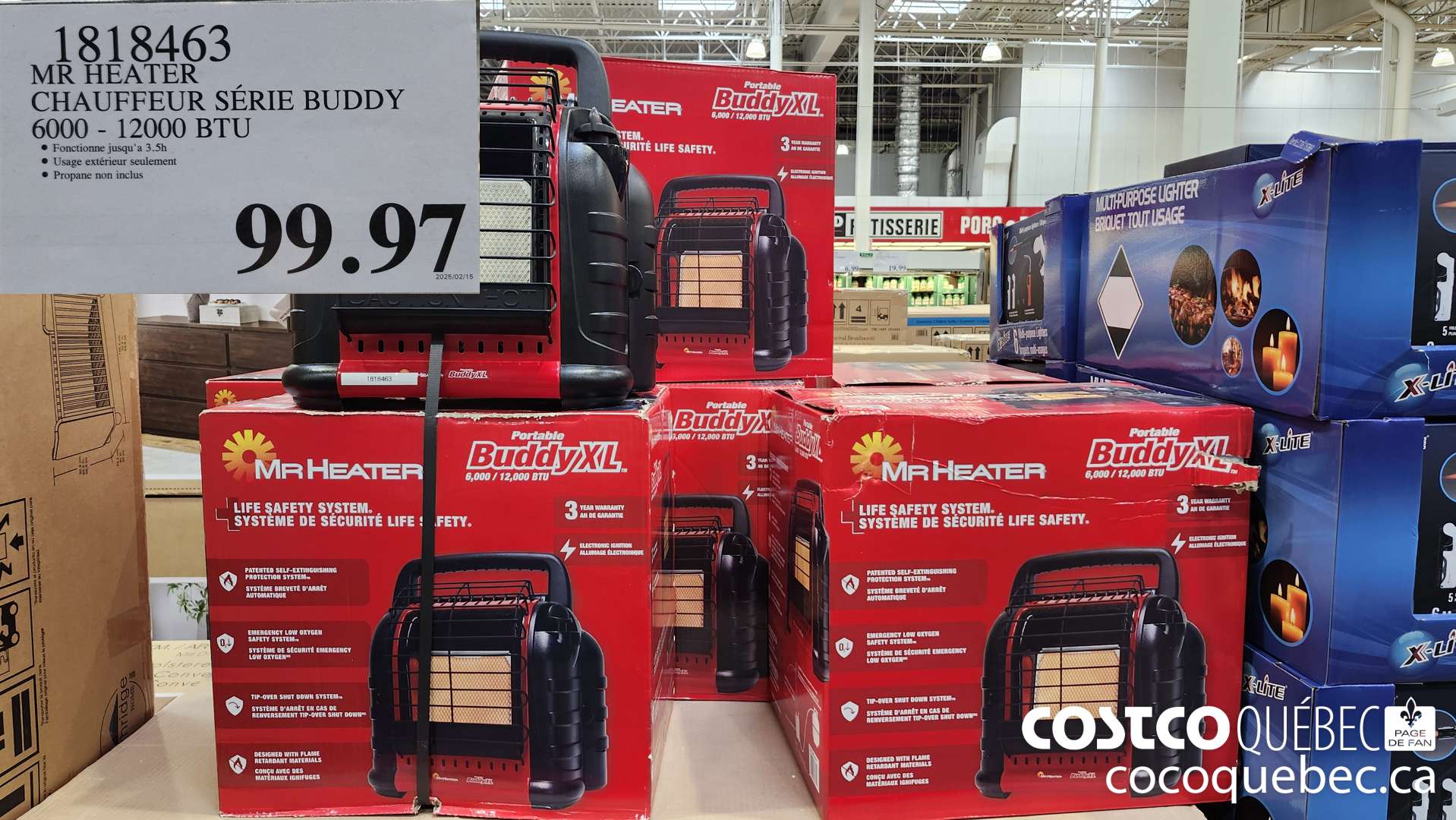 1818463 MR HEATER CHAUFFEUR SERIE BUDDY  $99.97