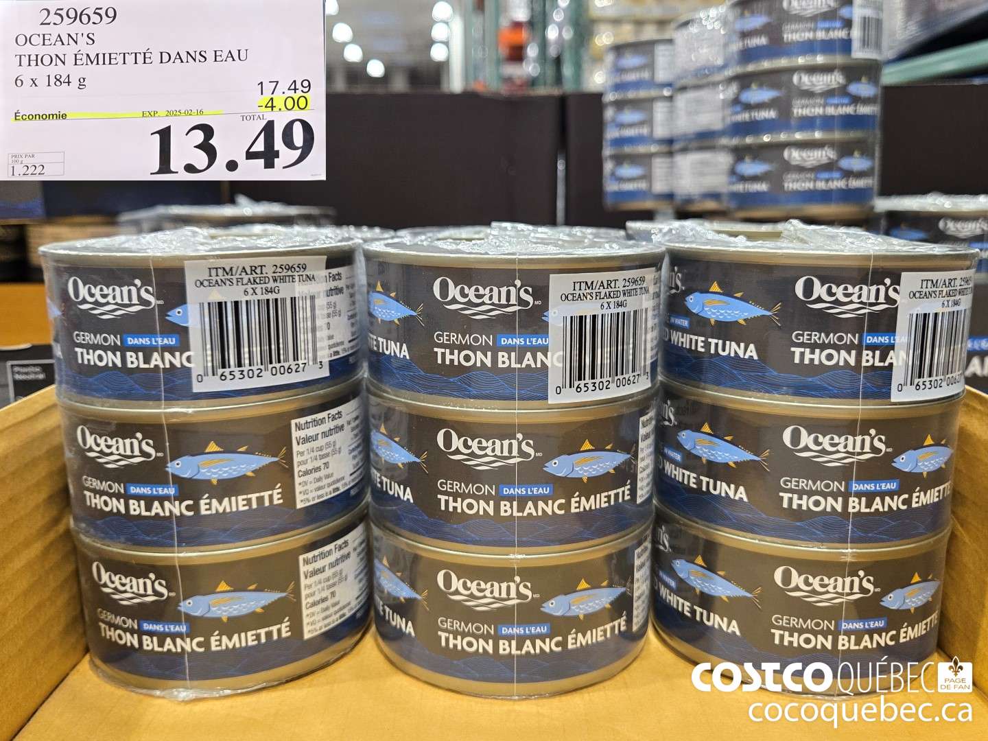 259659 OCEAN'S THON BLANC  ($3.50 INSTANT SAVINGS EXPIRES ON 2025-02-16) $13.49