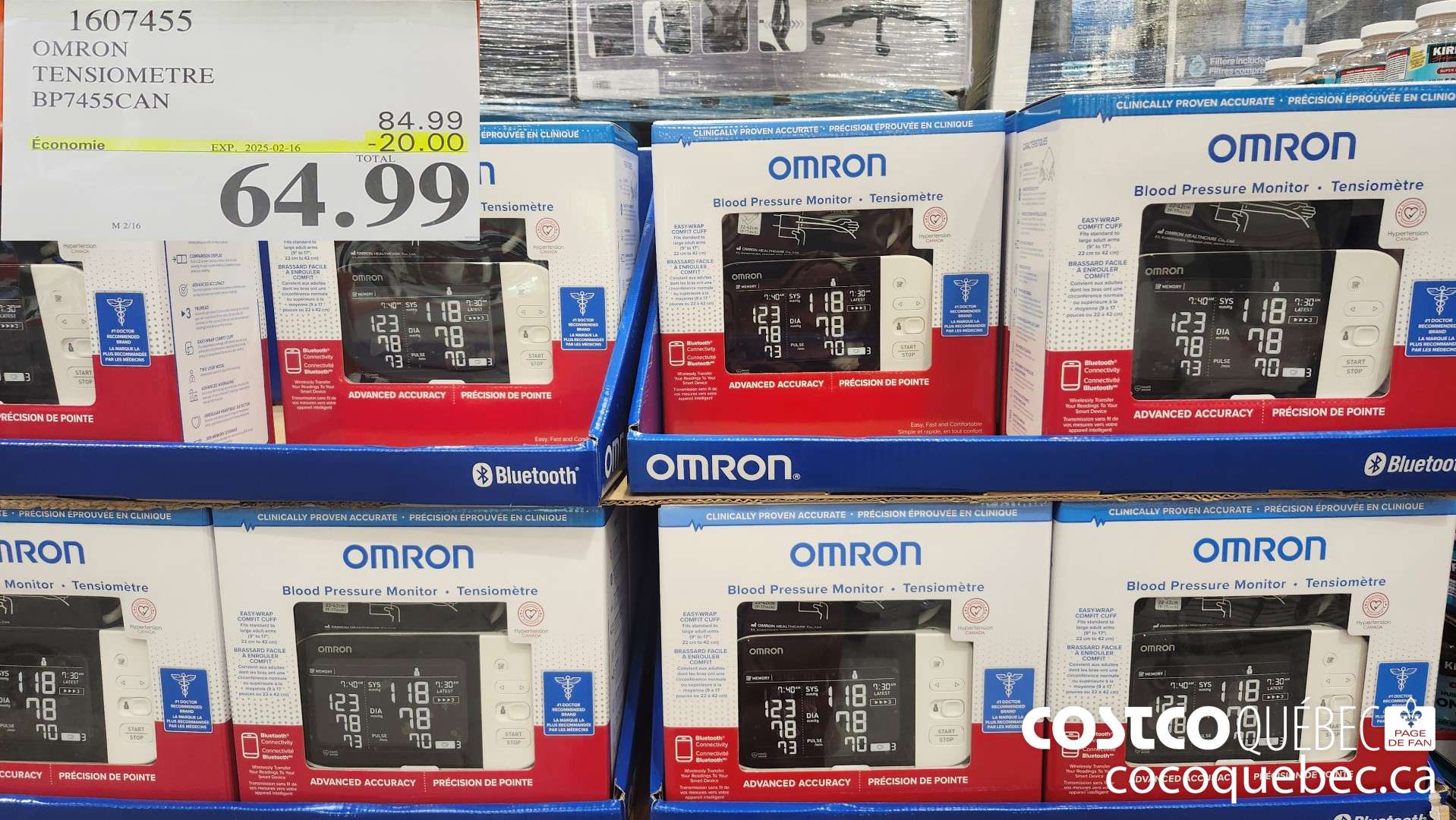 1607455 OMRON TENSIOMETRE  ($20.00 INSTANT SAVINGS EXPIRES ON 2025-02-16) $64.99