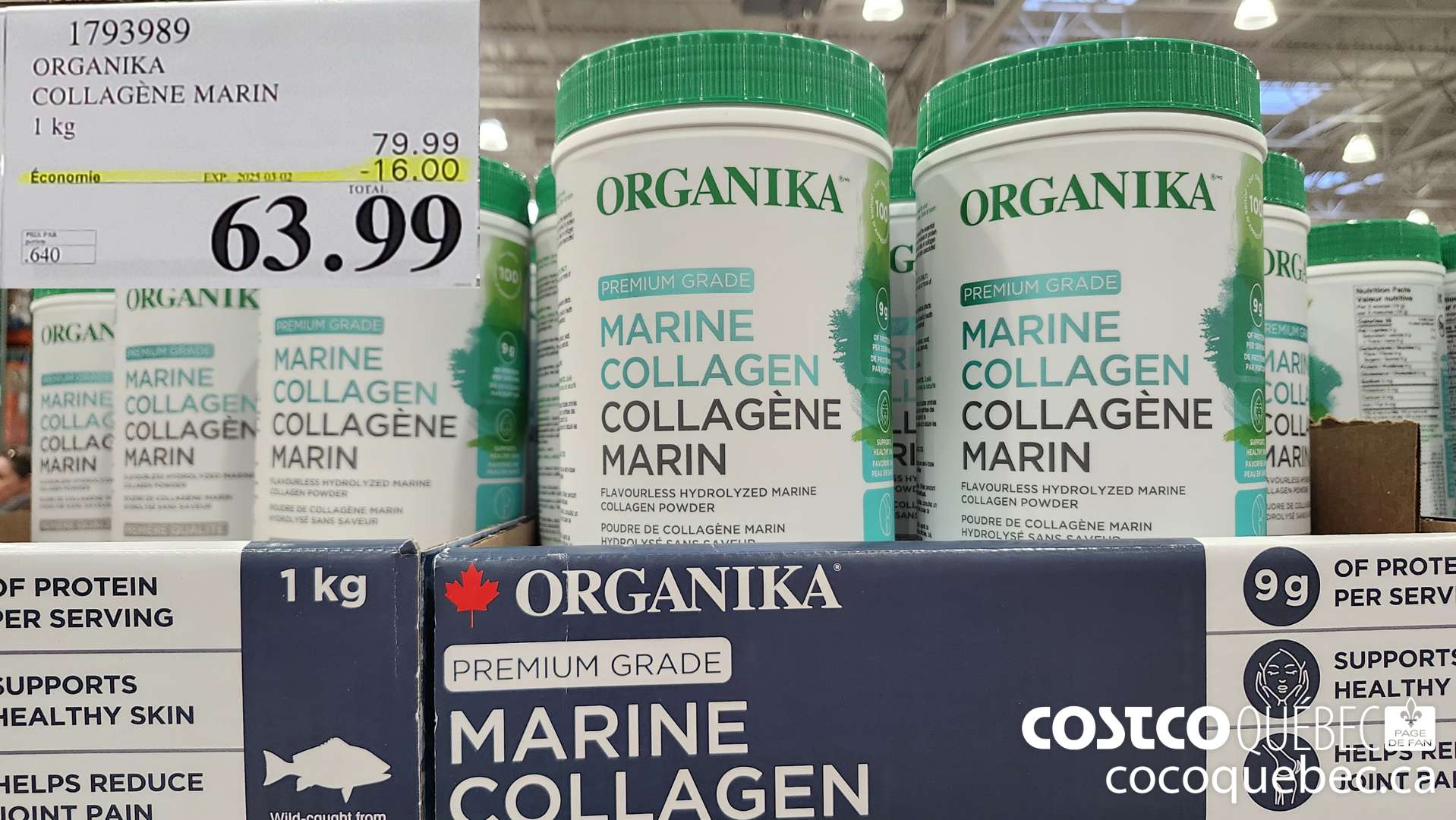 1793989 ORGANIKA COLLAGENE MARIN  ($16.00 INSTANT SAVINGS EXPIRES ON 2025-03-02) $63.99