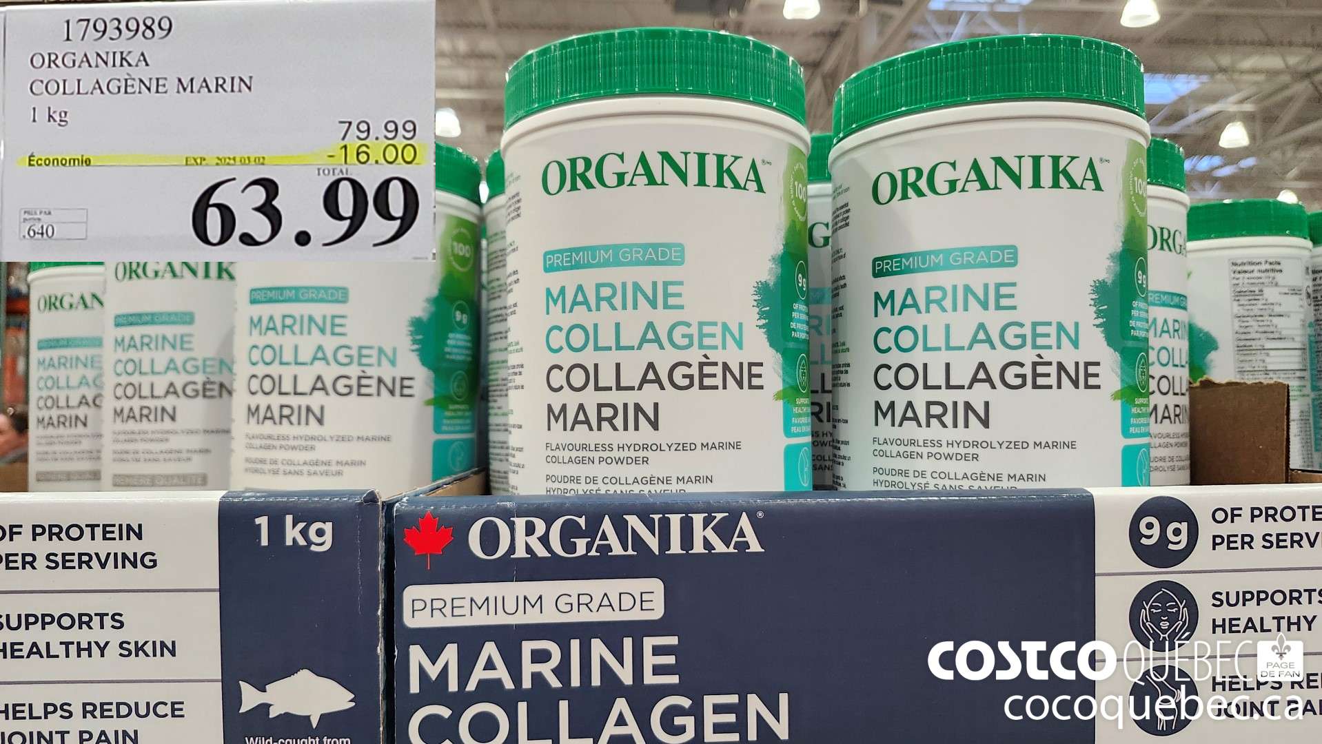 1793989 ORGANIKA COLLAGENE MARIN  ($16.00 INSTANT SAVINGS EXPIRES ON 2025-03-02) $63.99
