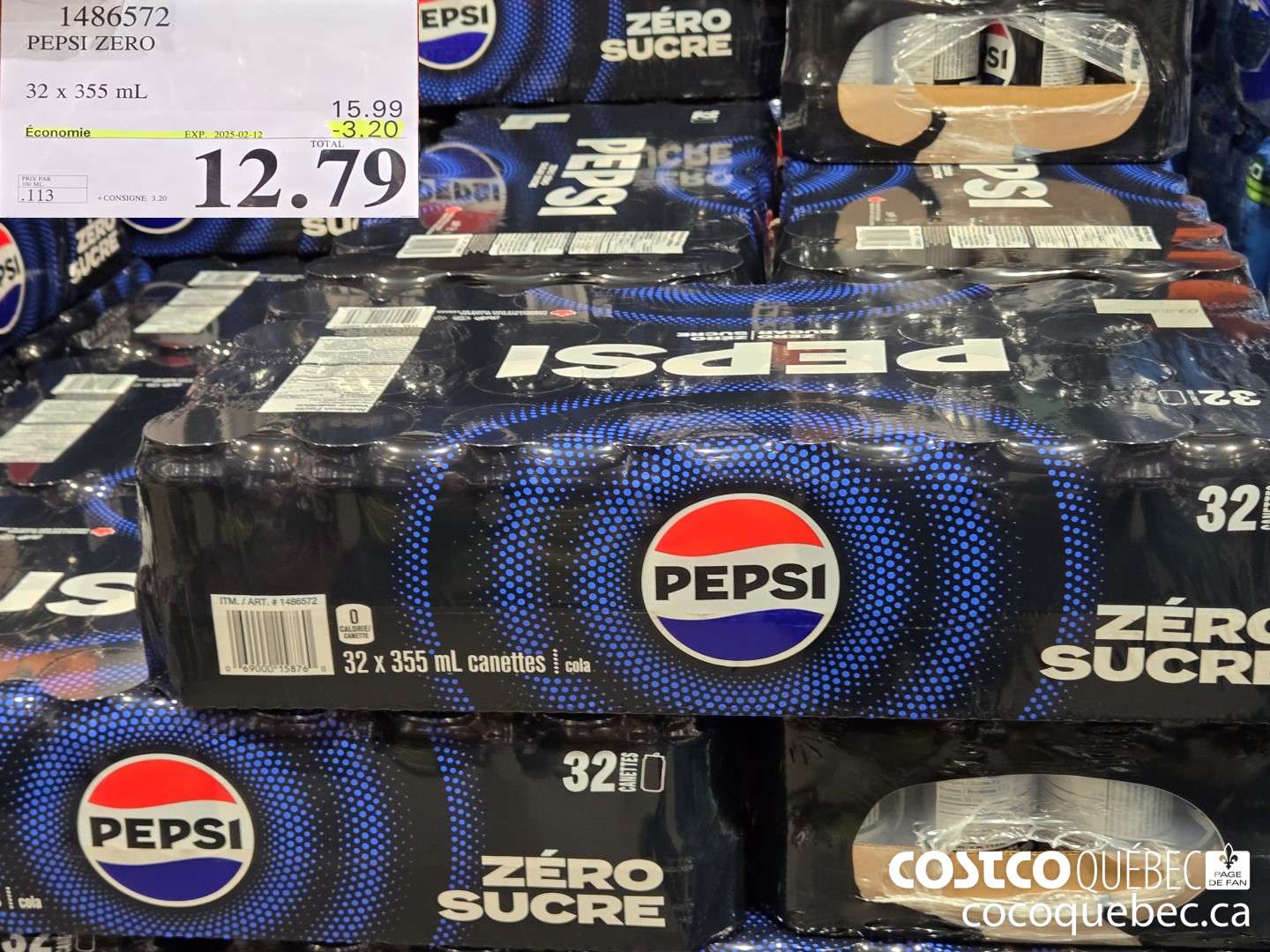 1486572 PEPSI ZERO  ($3.20 INSTANT SAVINGS EXPIRES ON 2025-02-12) $12.79