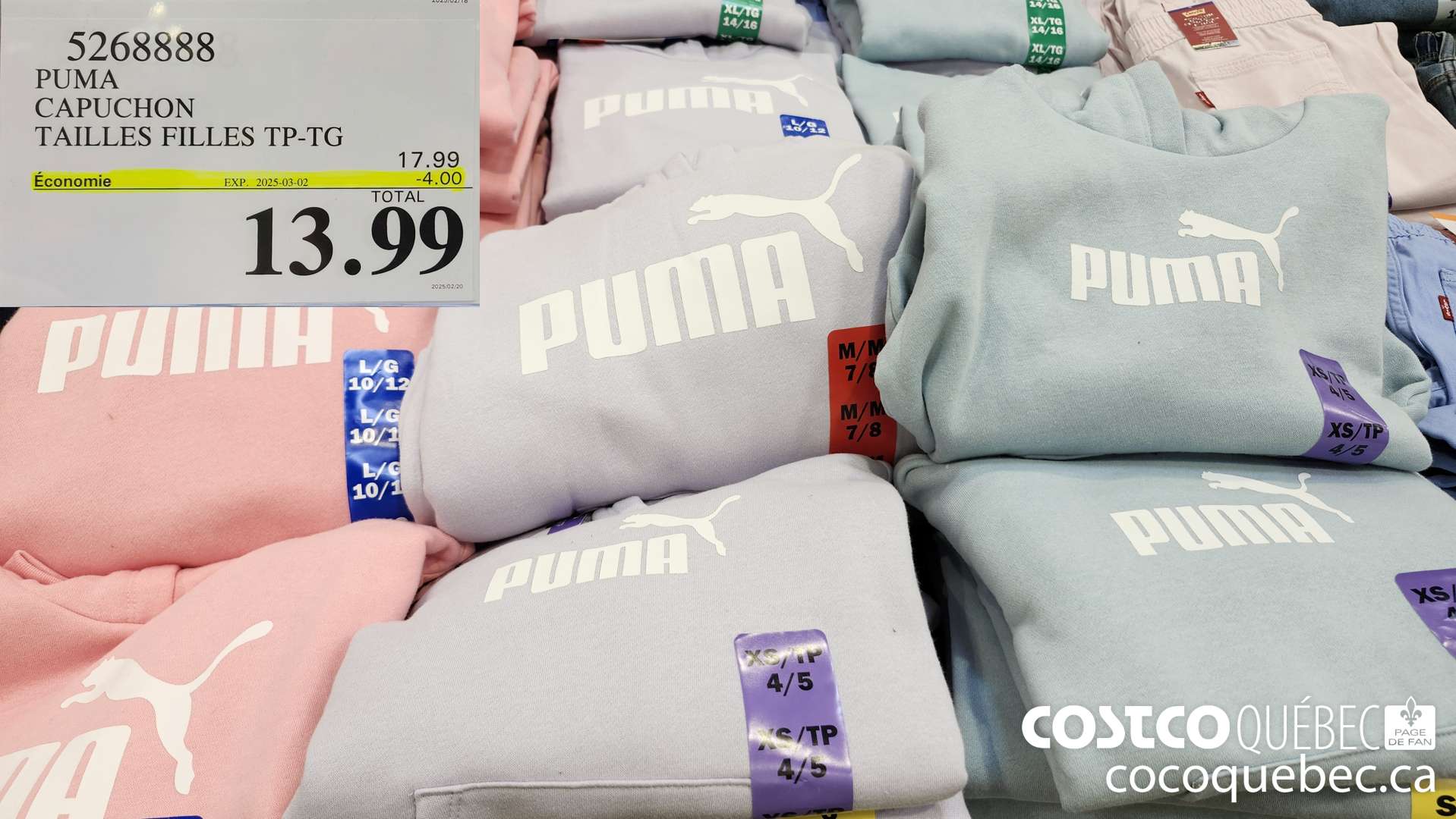 5268888 PUMA CAPUCHON  ($4.00 INSTANT SAVINGS EXPIRES ON 2025-03-02) $13.99
